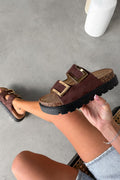 Sandalias Diana con Hebilla Dorada
