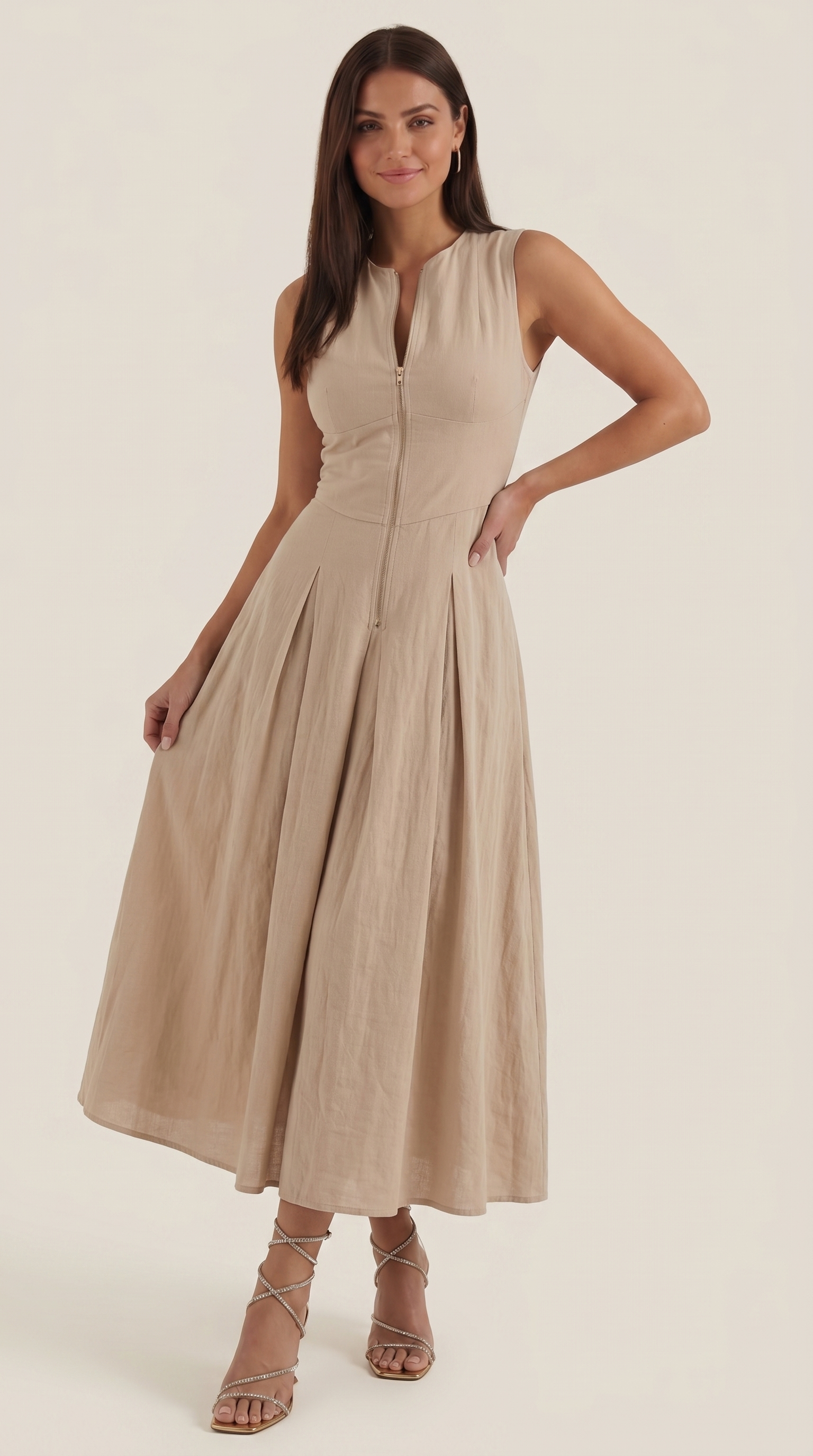 Vestido Midi Nancy de Corte A