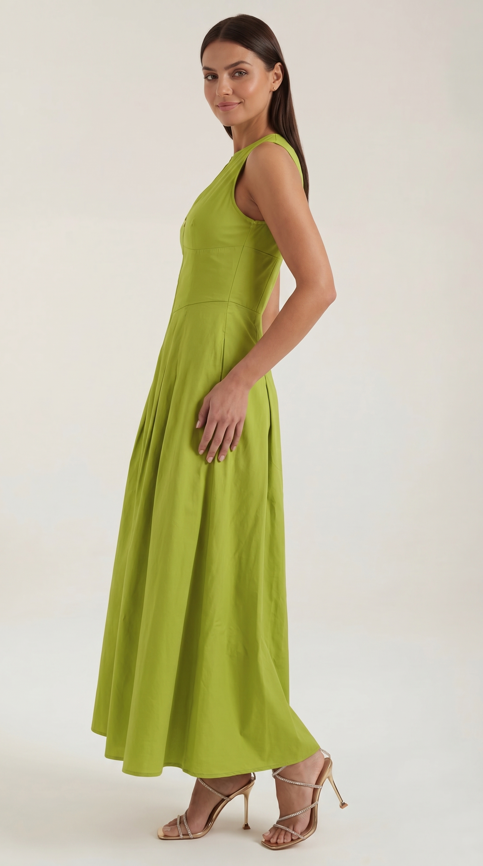 Vestido Midi Nancy de Corte A
