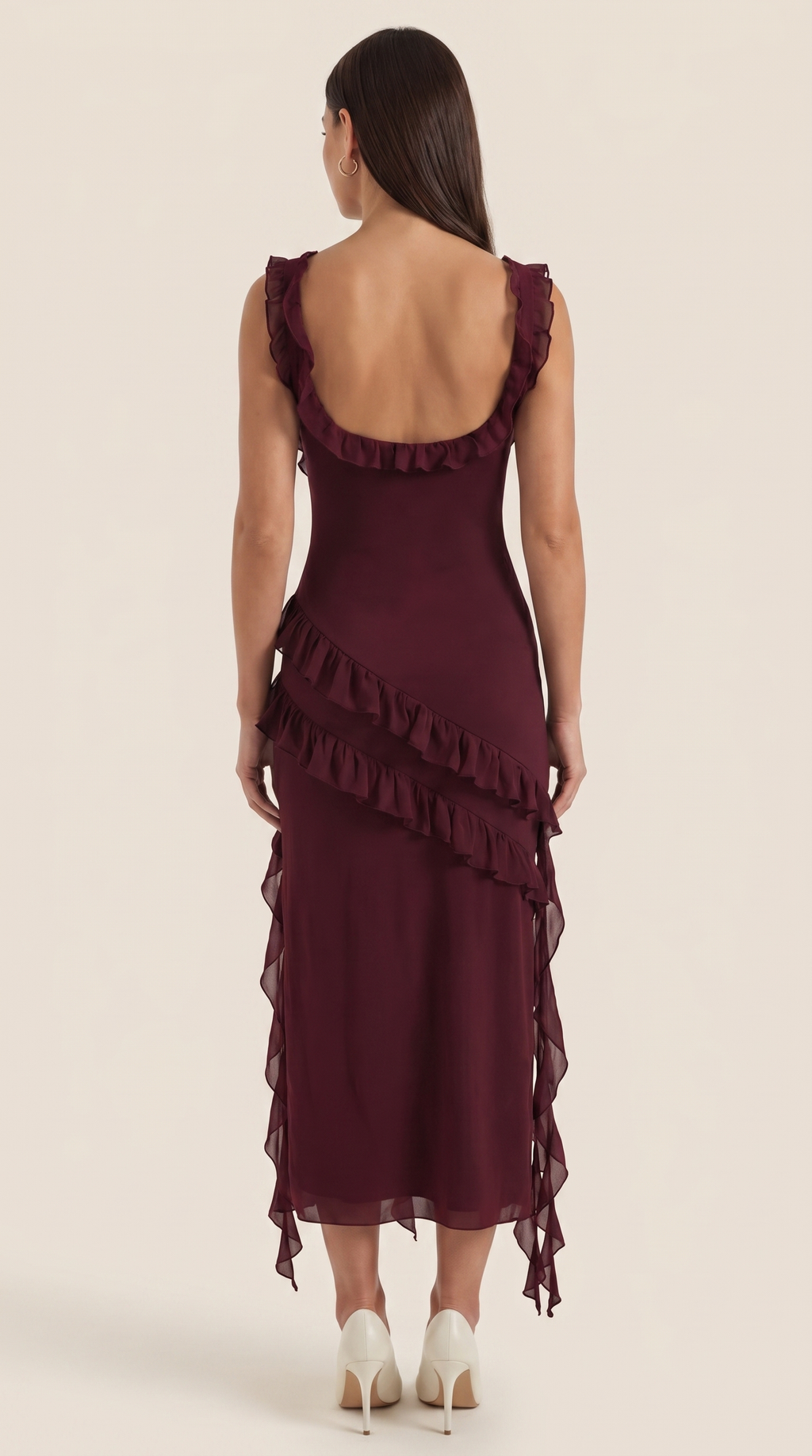Vestido Maxi Susan con Volantes