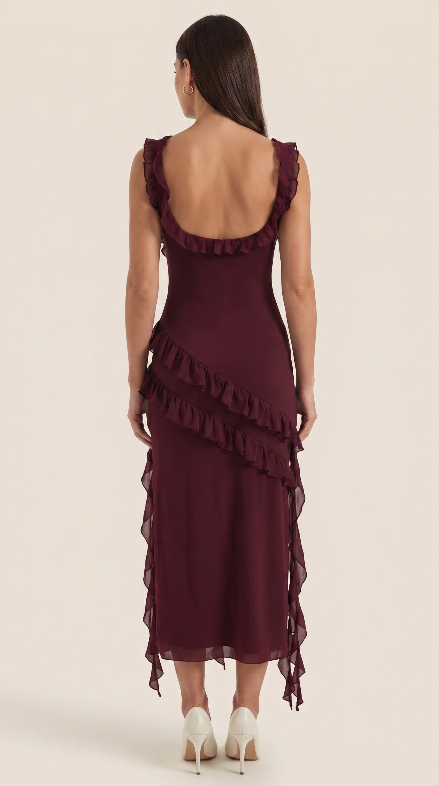 Vestido Maxi Susan con Volantes