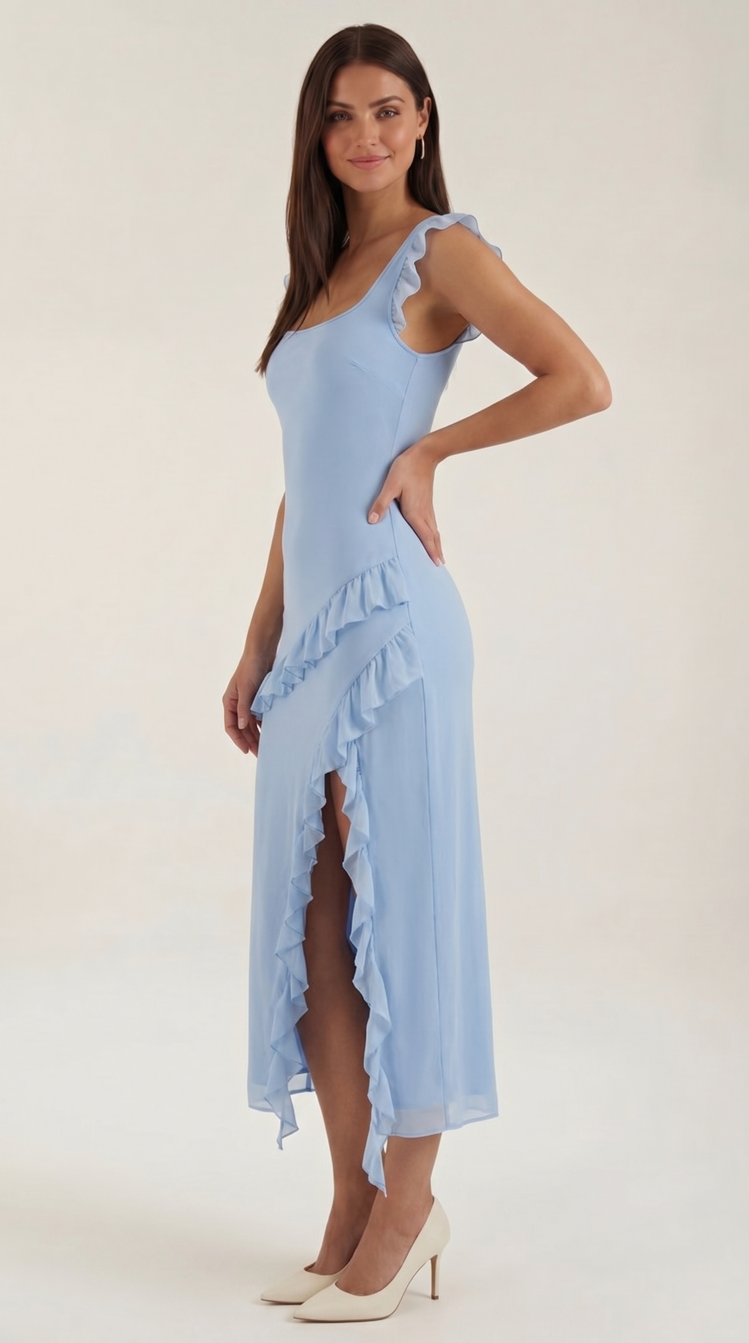 Vestido Maxi Susan con Volantes