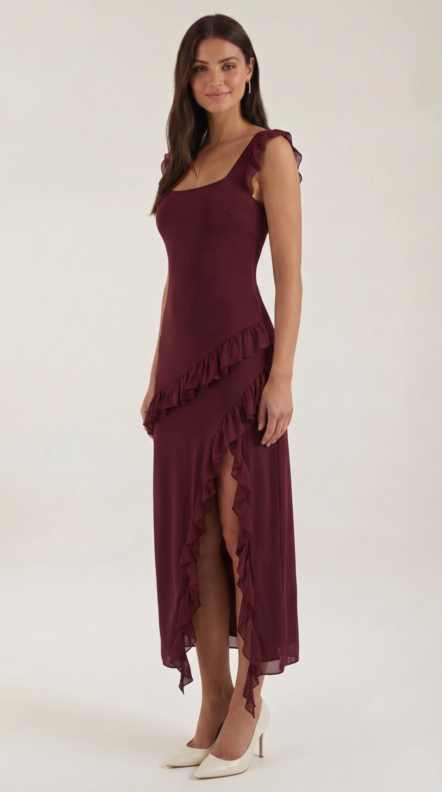 Vestido Maxi Susan con Volantes