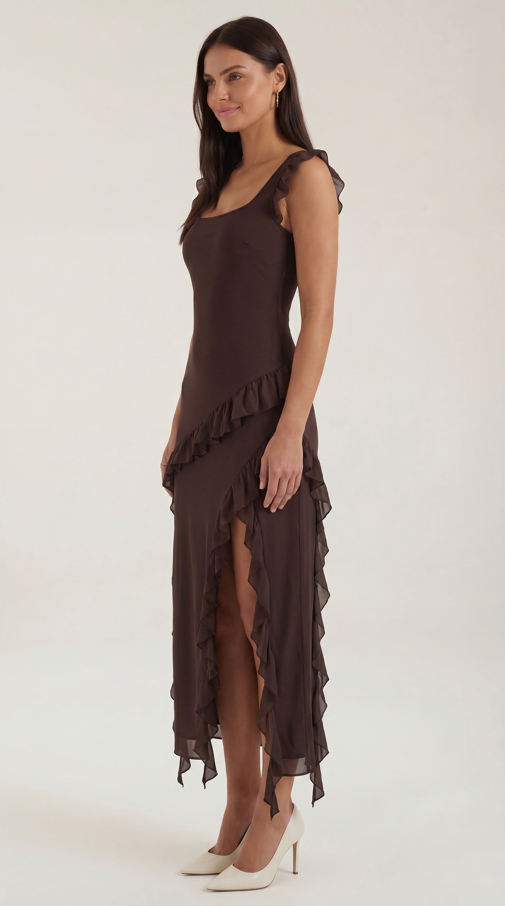 Vestido Maxi Susan con Volantes