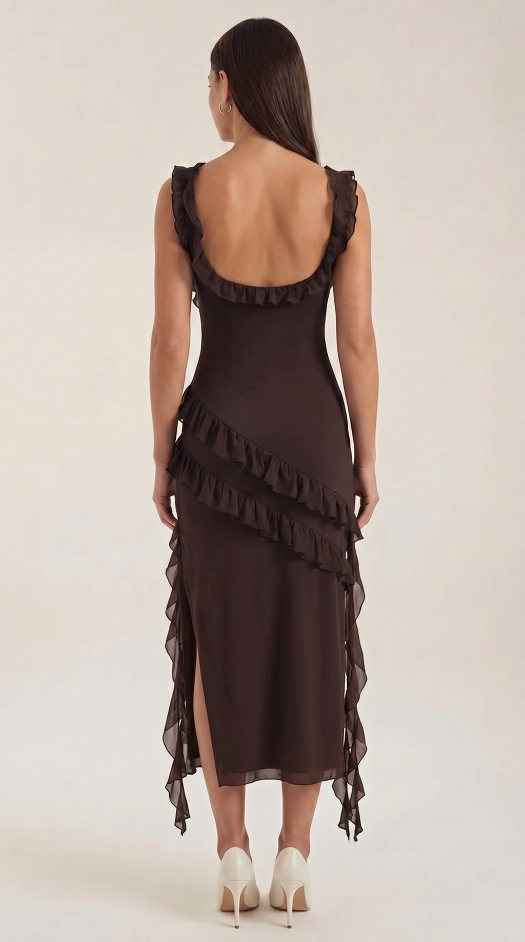 Vestido Maxi Susan con Volantes