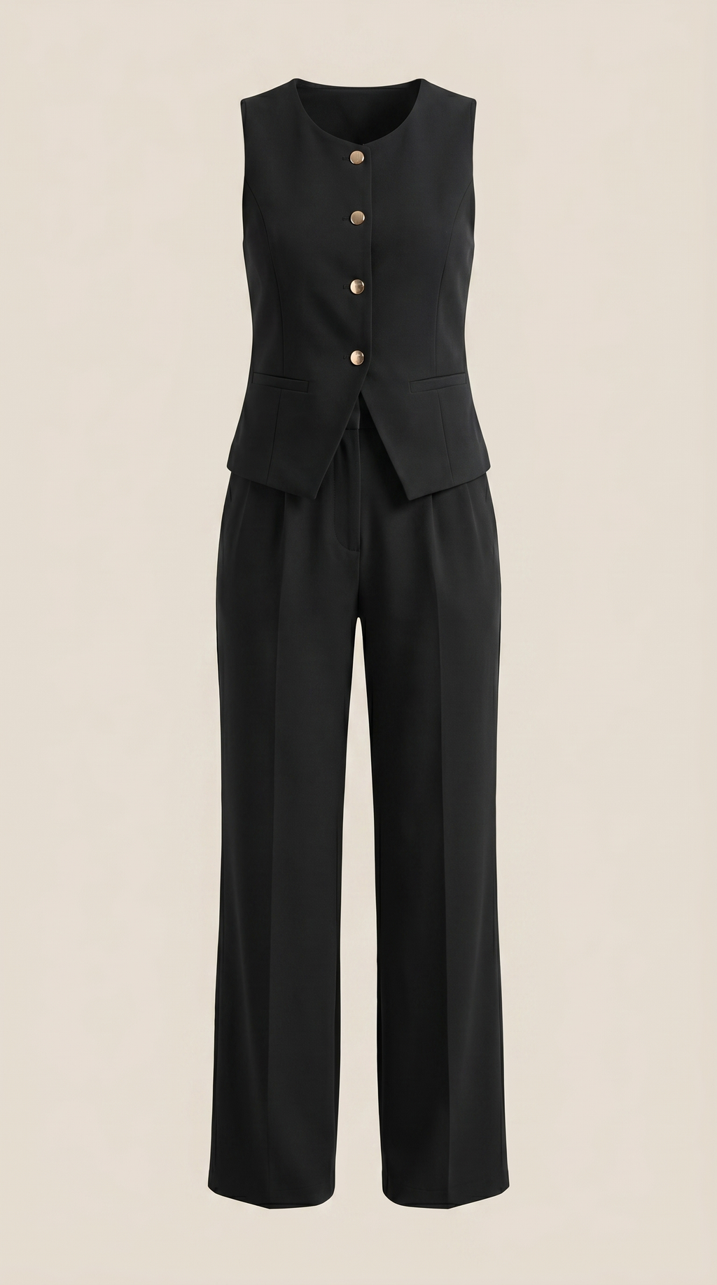 Conjunto Anita de Chaleco Entallado y Pantalón