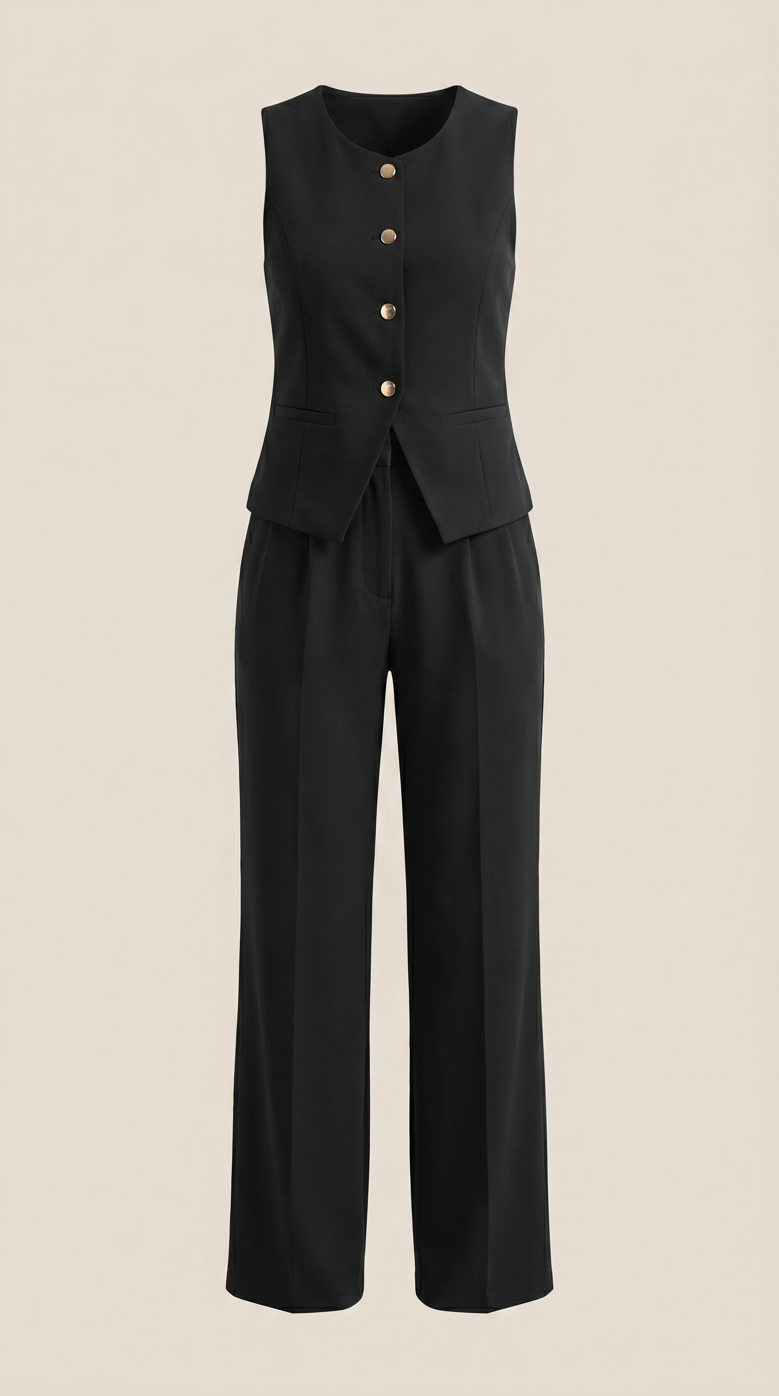 Conjunto Anita de Chaleco Entallado y Pantalón