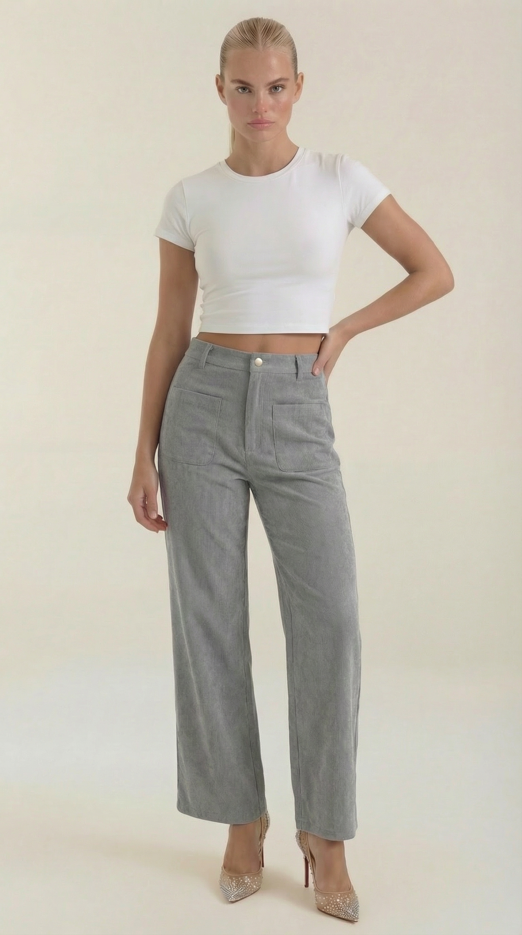 Pantalón Allison Ancho de Pana