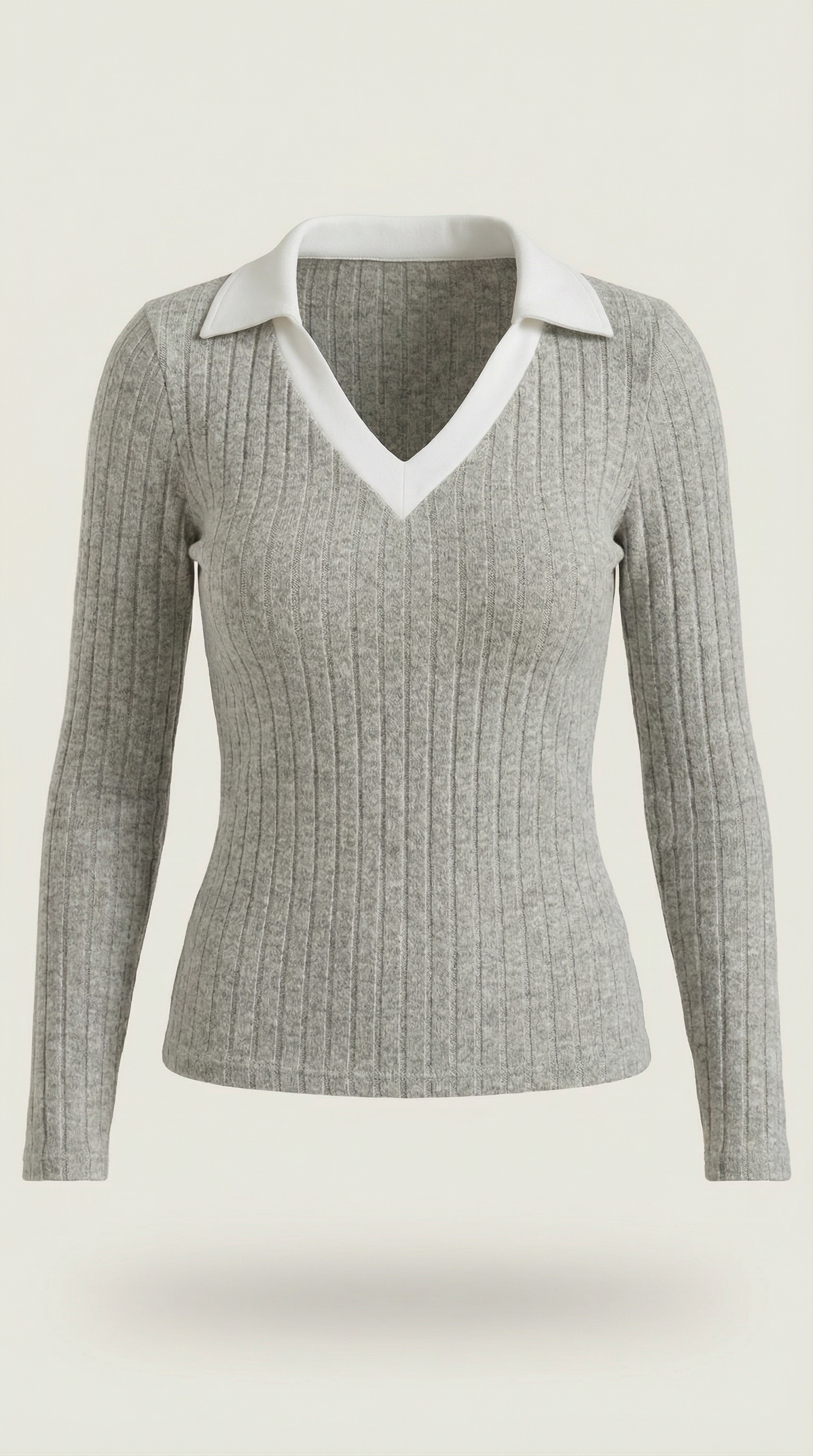 Jersey Althea de Punto con Escote en V