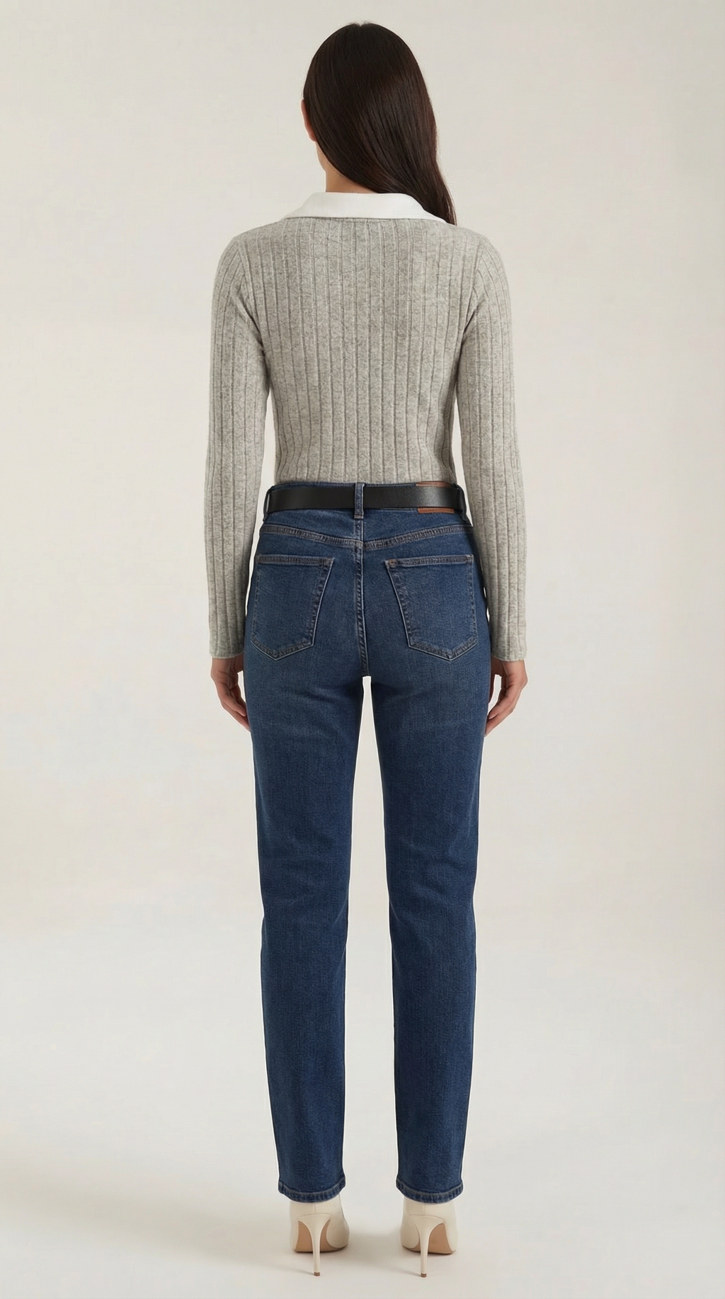 Jersey Althea de Punto con Escote en V