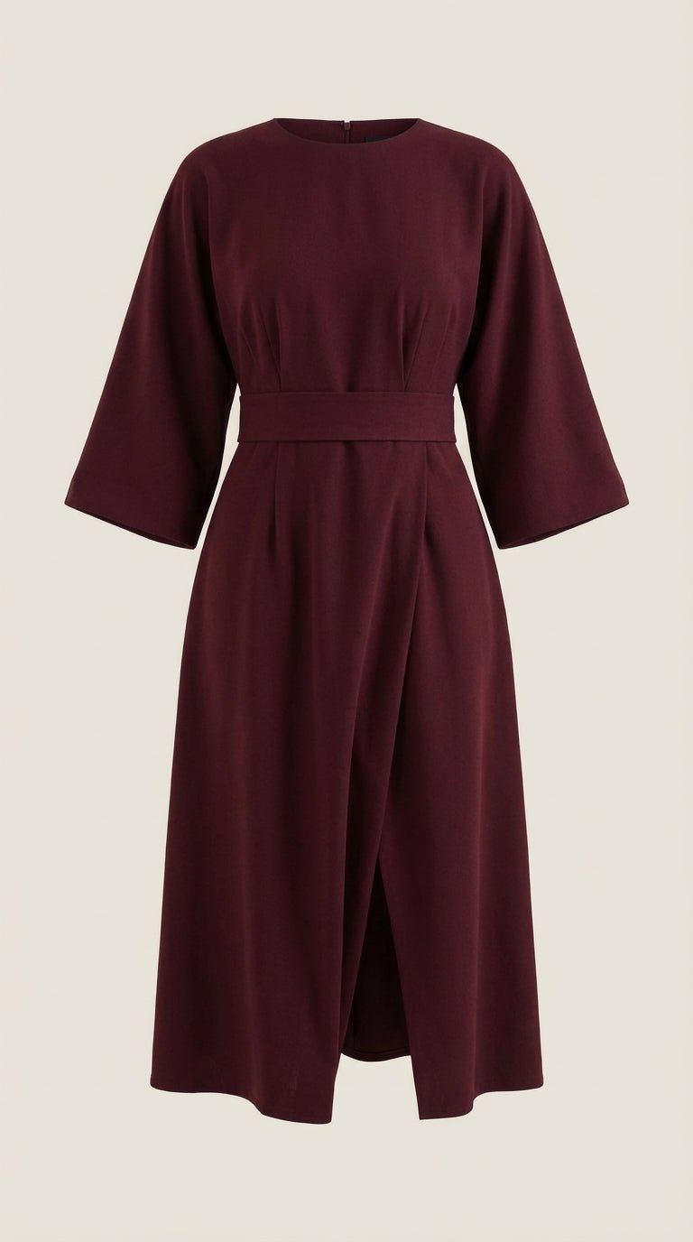 Vestido Midi Ana con Mangas Globo
