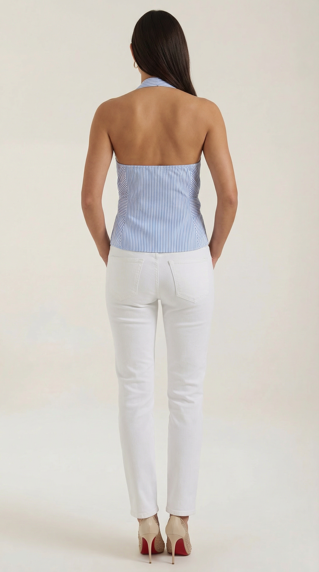 Top Halter Aspen con Lazo Grande