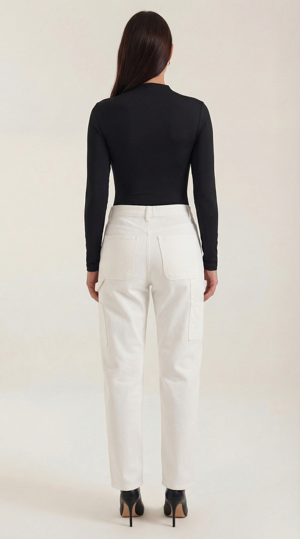 Top Audrey de Manga Larga con Cuello Alto