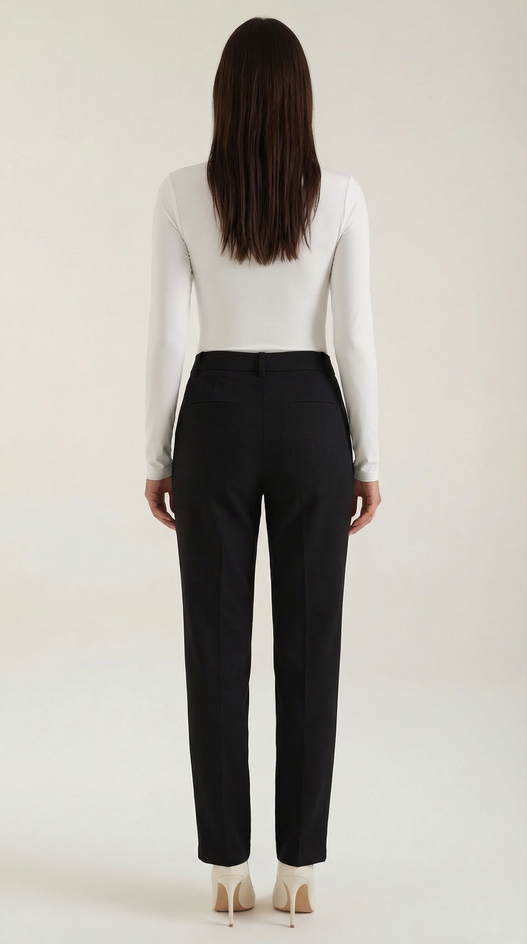 Top Audrey de Manga Larga con Cuello Alto