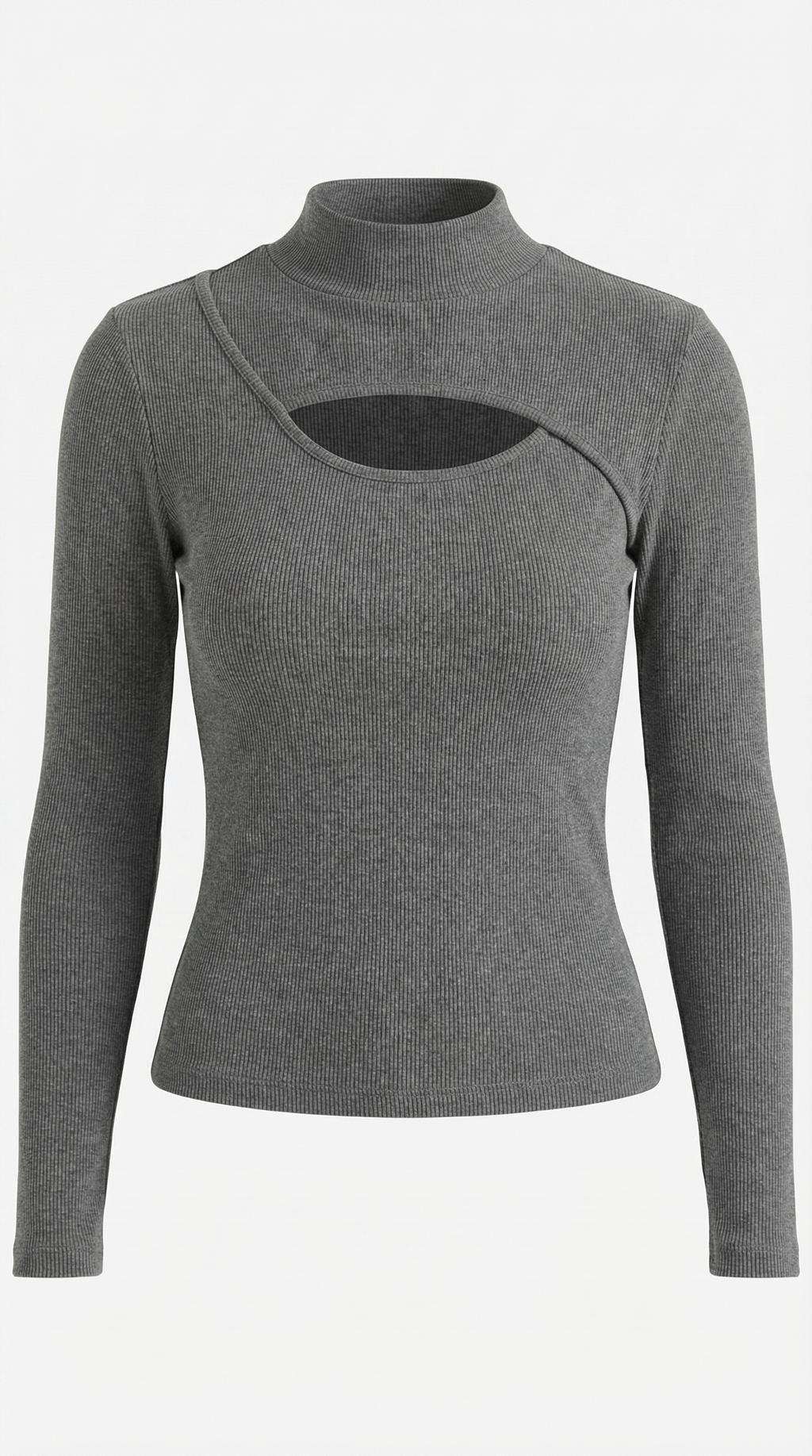 Top Barbara de Manga Larga con Cuello Alto