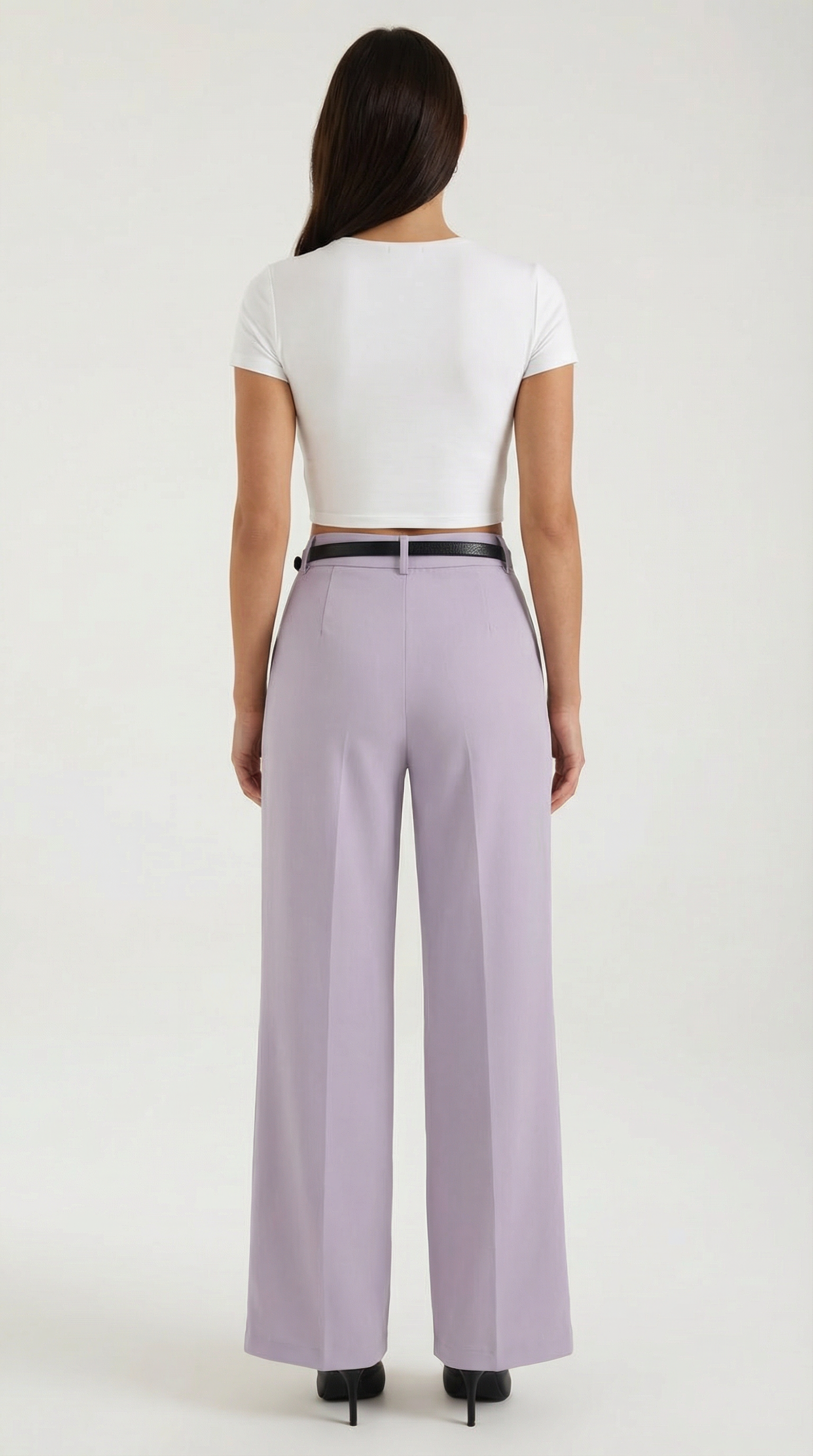 Pantalón Bertha de Pierna Ancha y Tiro Alto