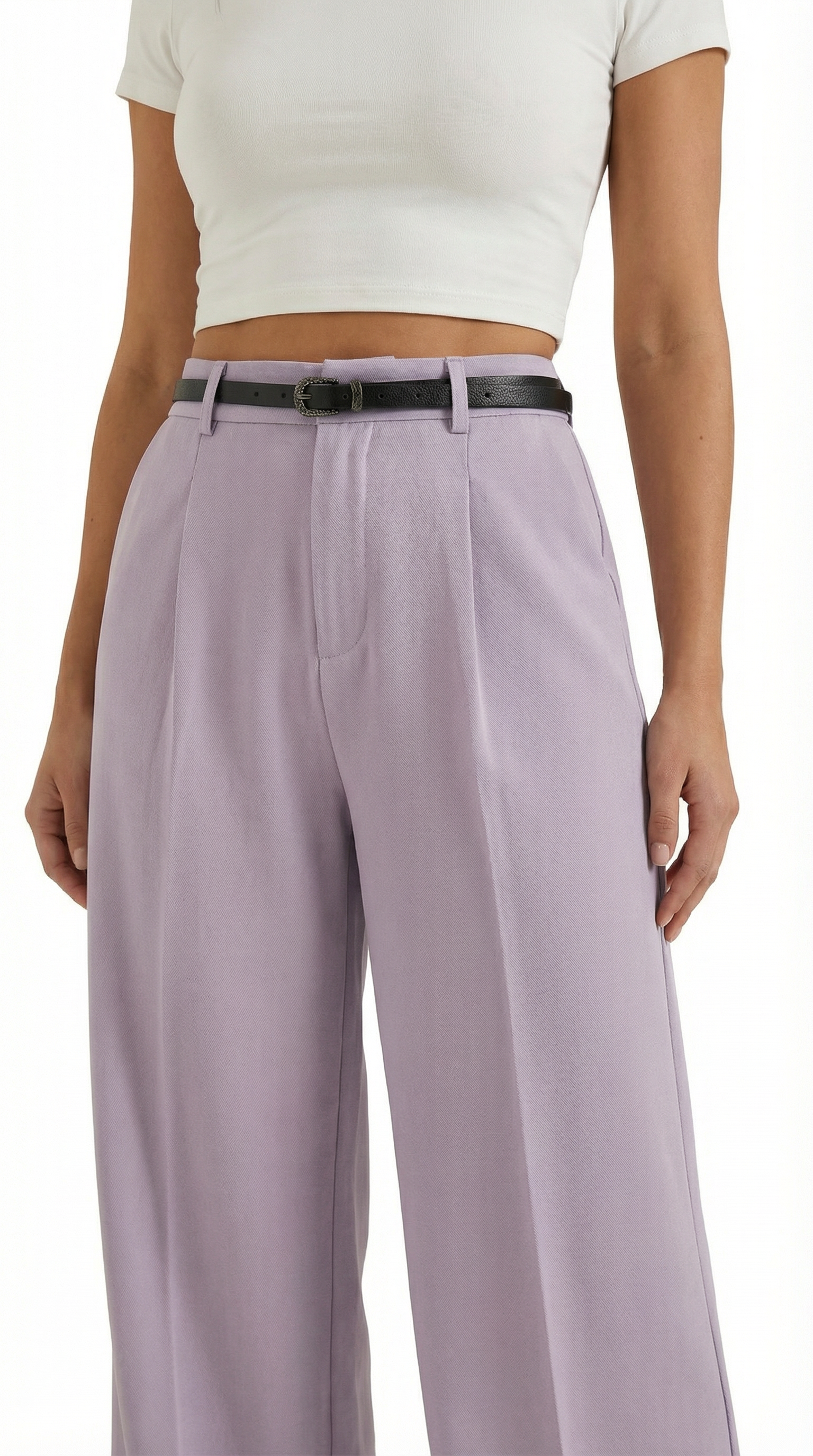 Pantalón Bertha de Pierna Ancha y Tiro Alto