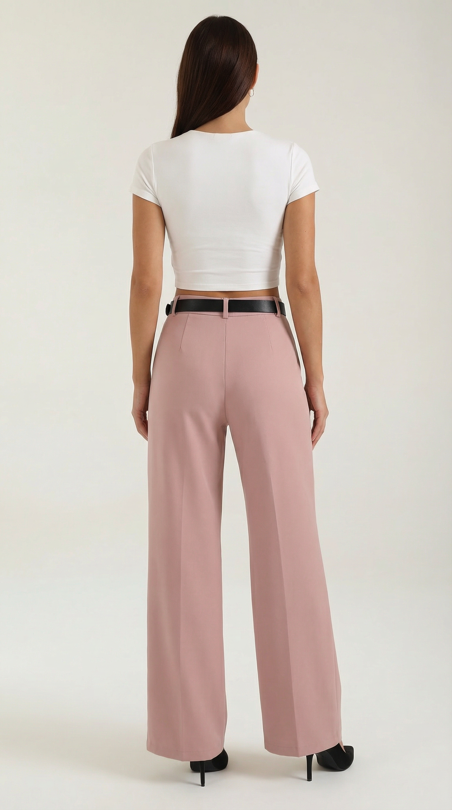 Pantalón Bertha de Pierna Ancha y Tiro Alto