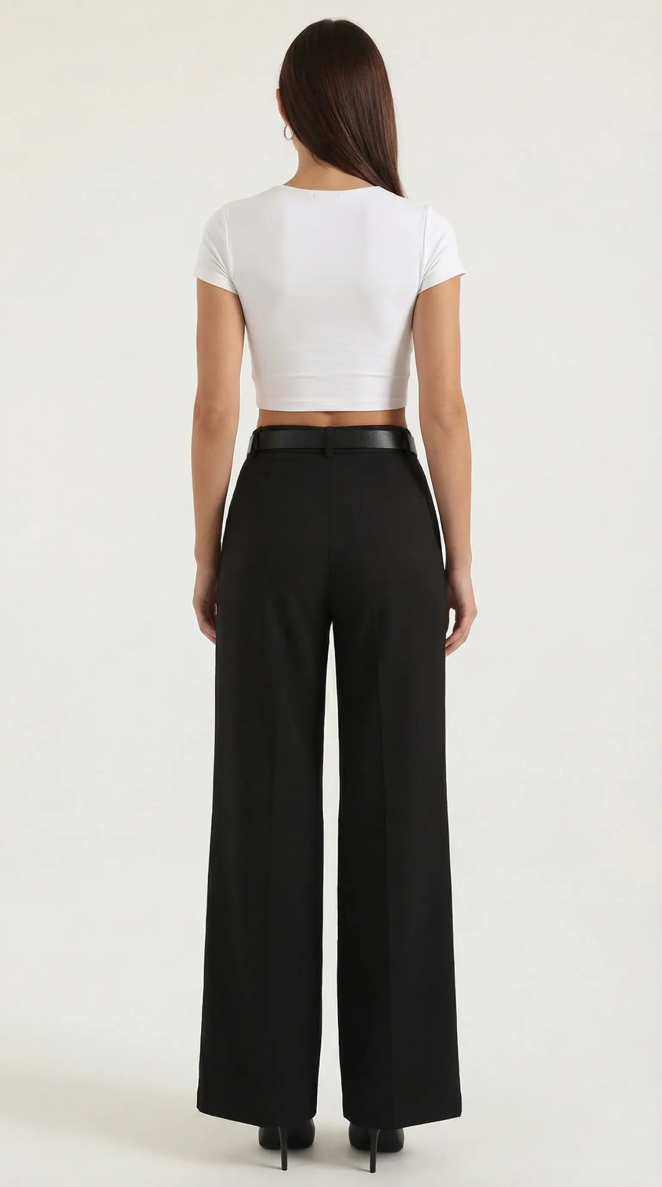 Pantalón Bertha de Pierna Ancha y Tiro Alto