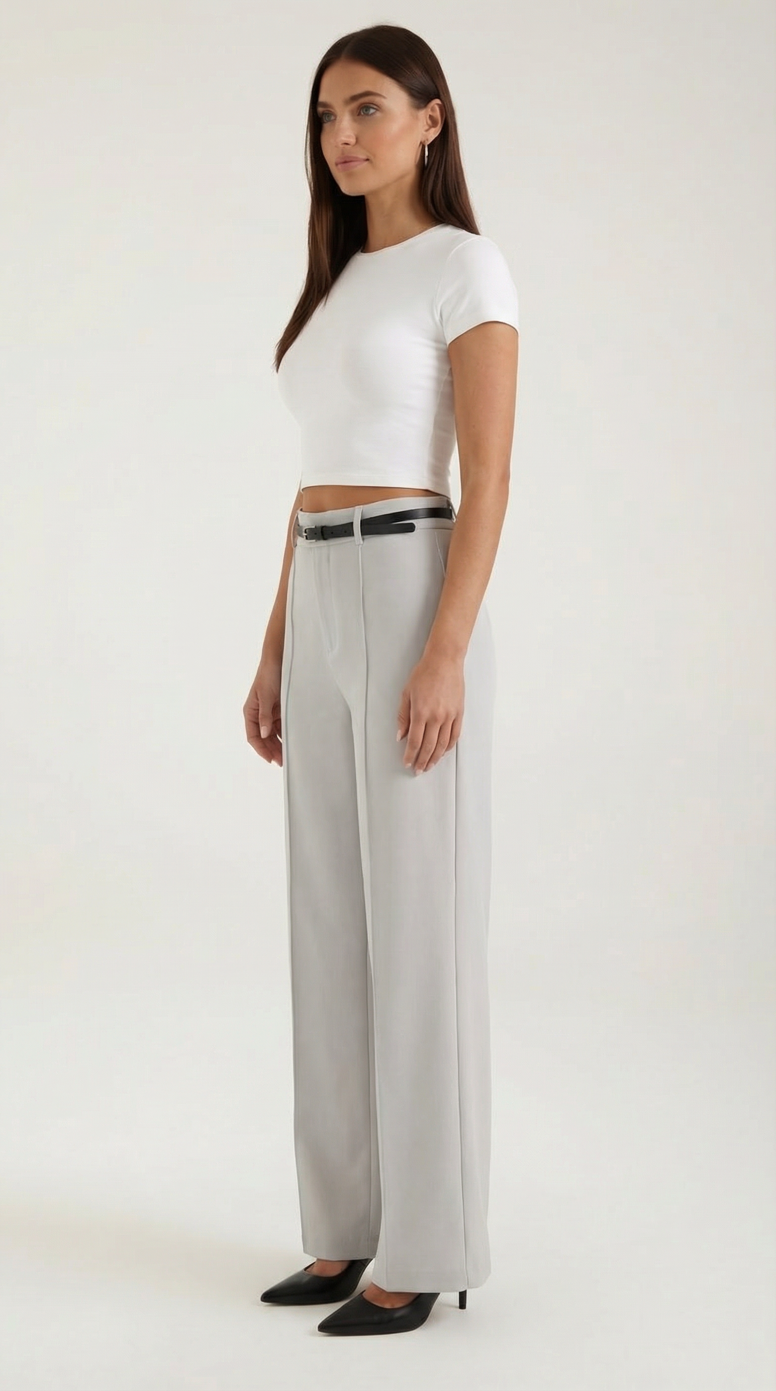 Pantalón Bertha de Pierna Ancha y Tiro Alto