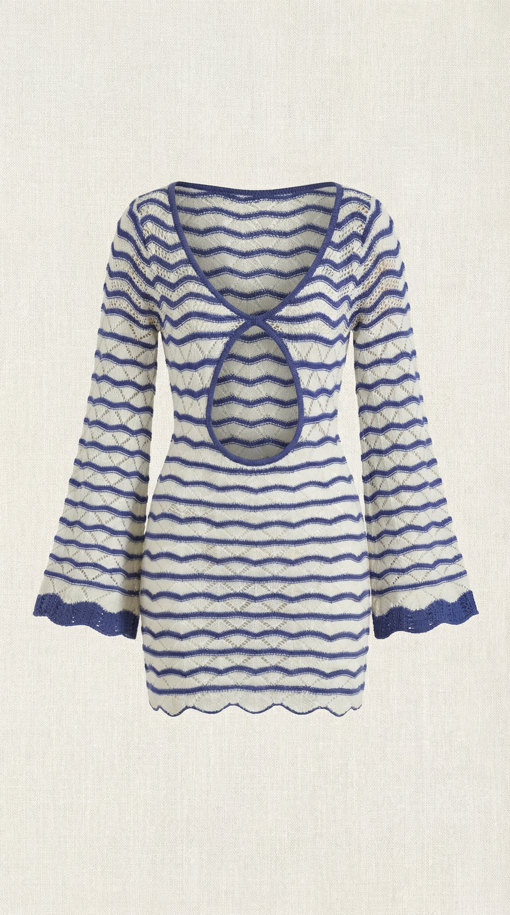Vestido Mini Corinne de Estilo Crochet