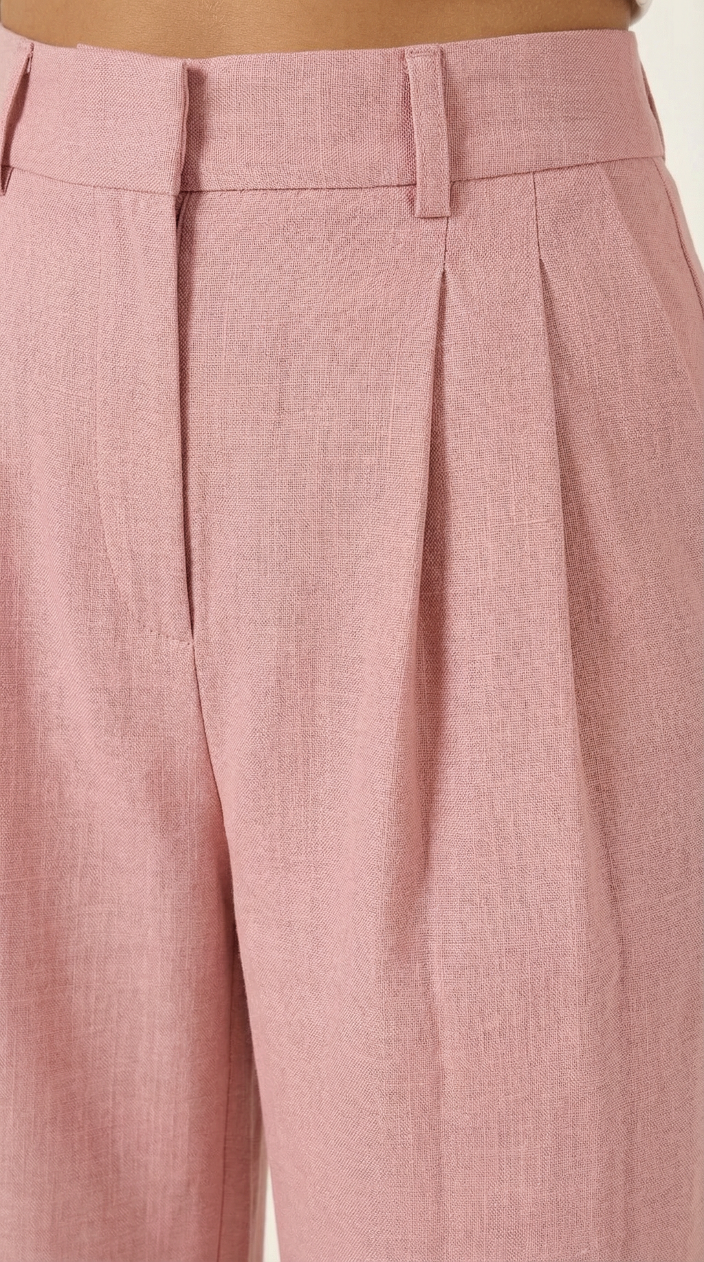 Pantalón Ancho Courtney de Mezcla de Lino