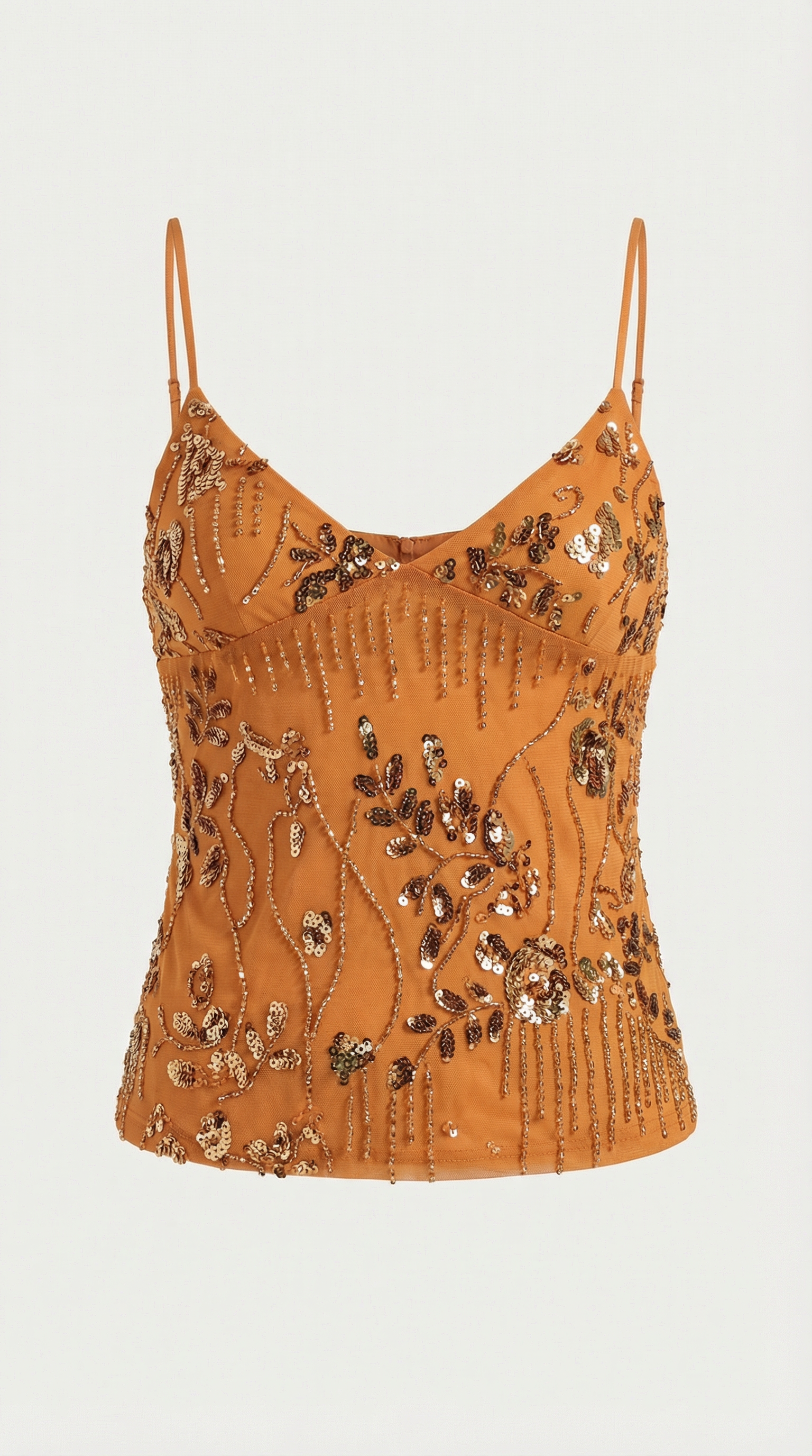 Top Dottie de Lentejuelas con Escote en V