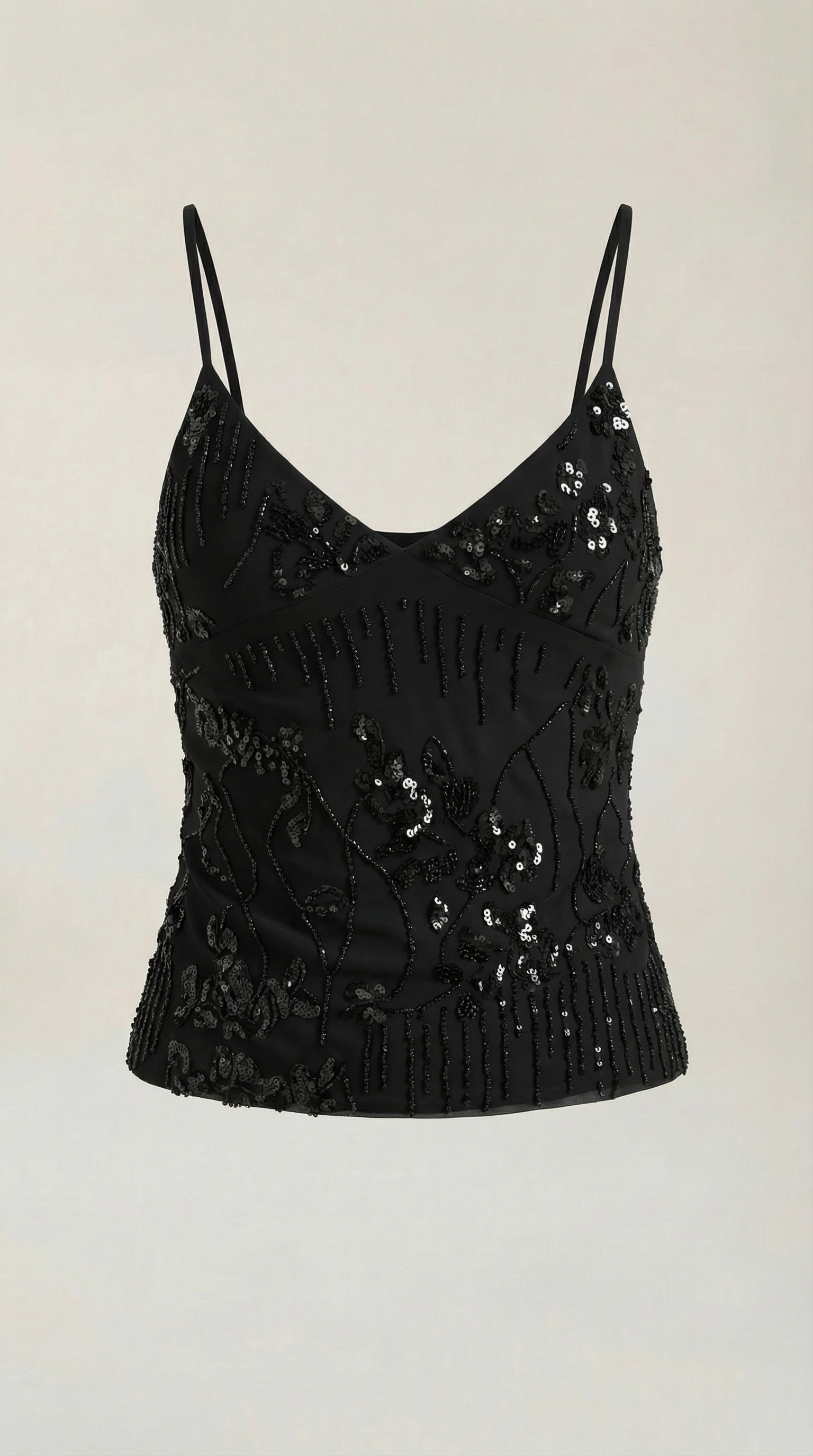 Top Dottie de Lentejuelas con Escote en V