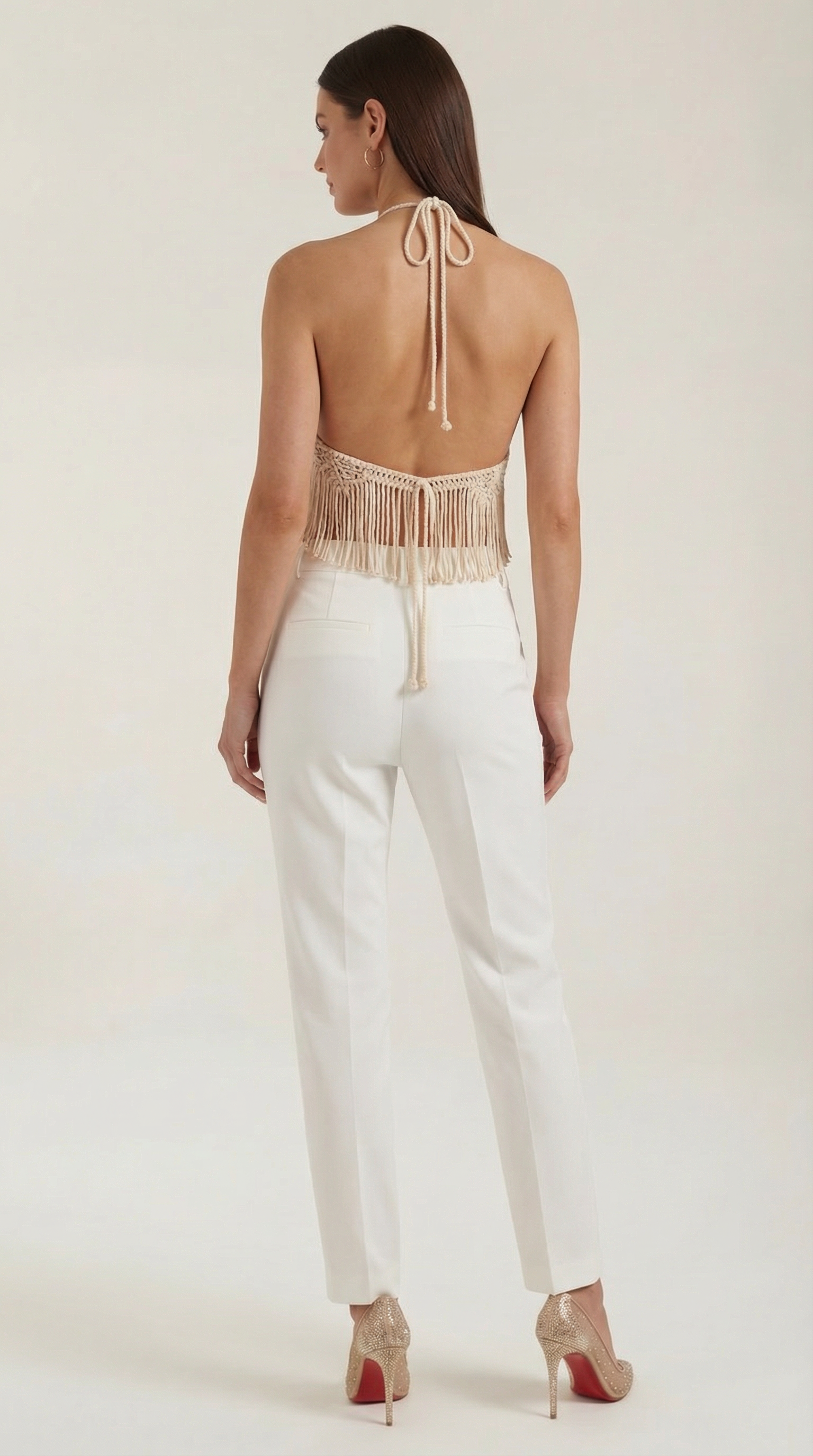 Top Francine de Crochet con Escote Halter