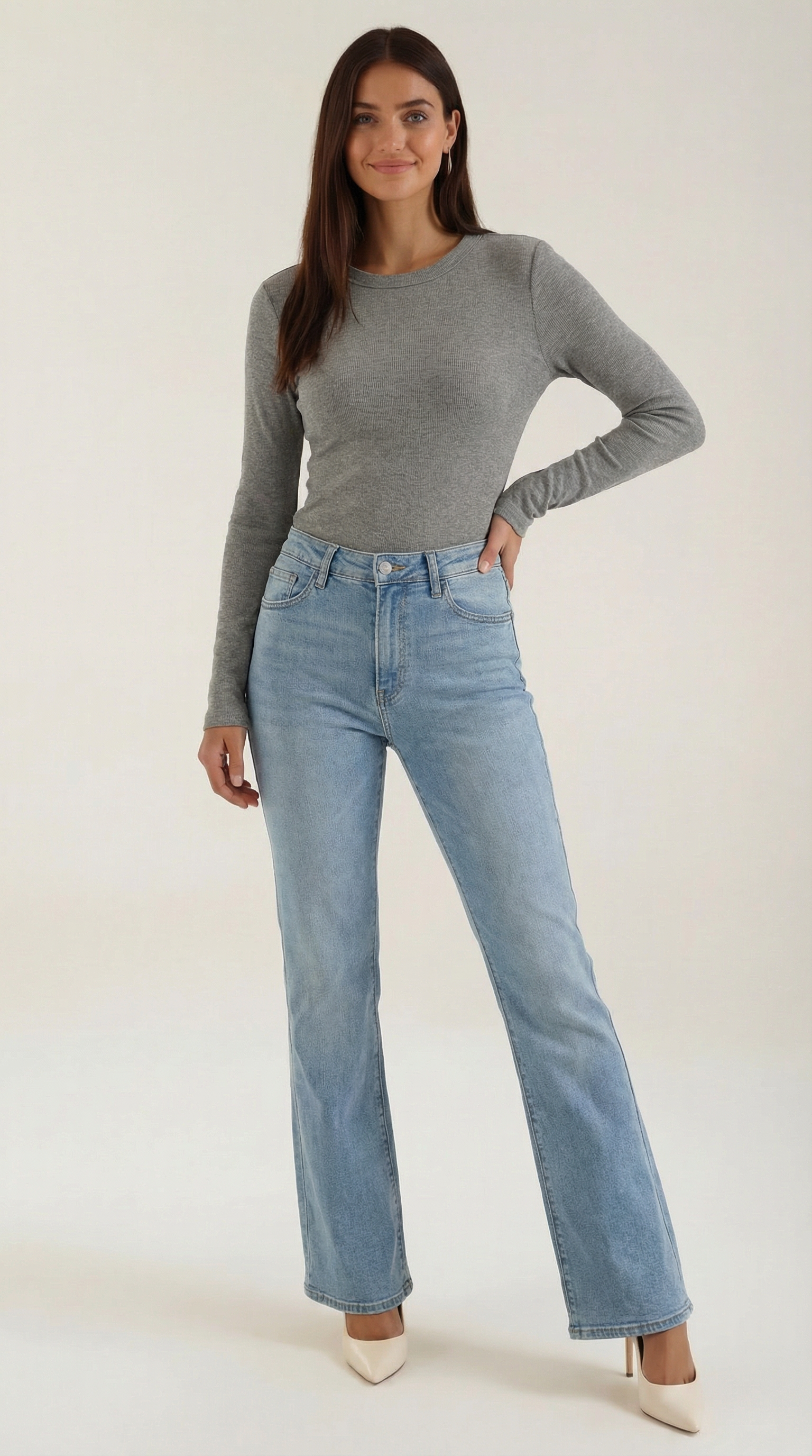Camiseta Freya de Manga Larga en Canalé
