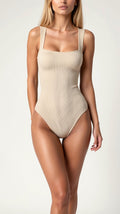 Body de Canalé con Escote Cuadrado