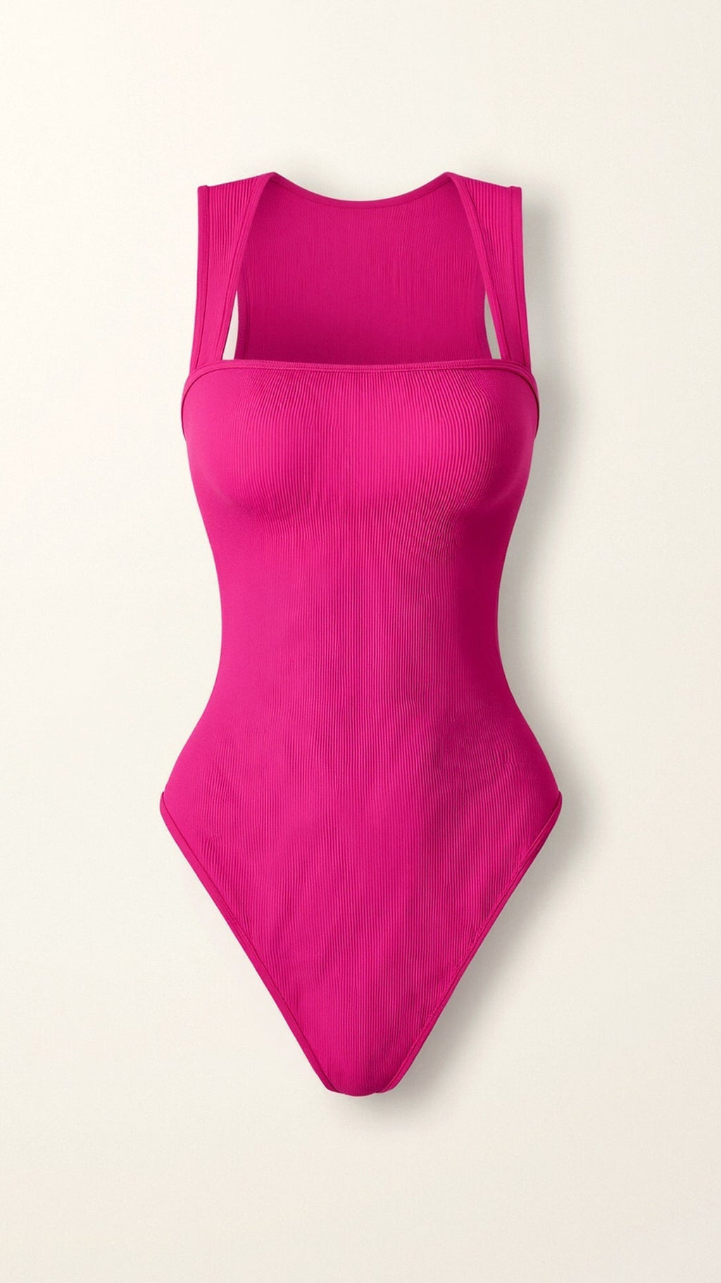 Body de Canalé con Escote Cuadrado