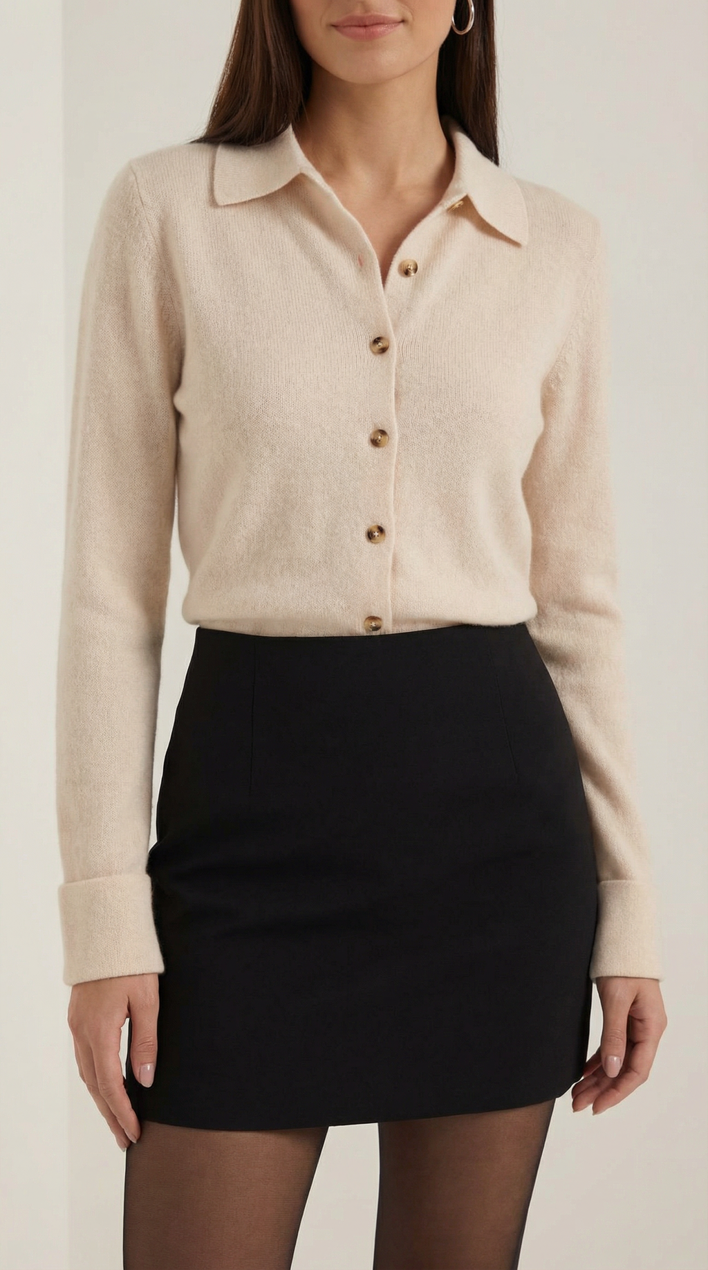 Top Gladys de Punto con Cuello Polo