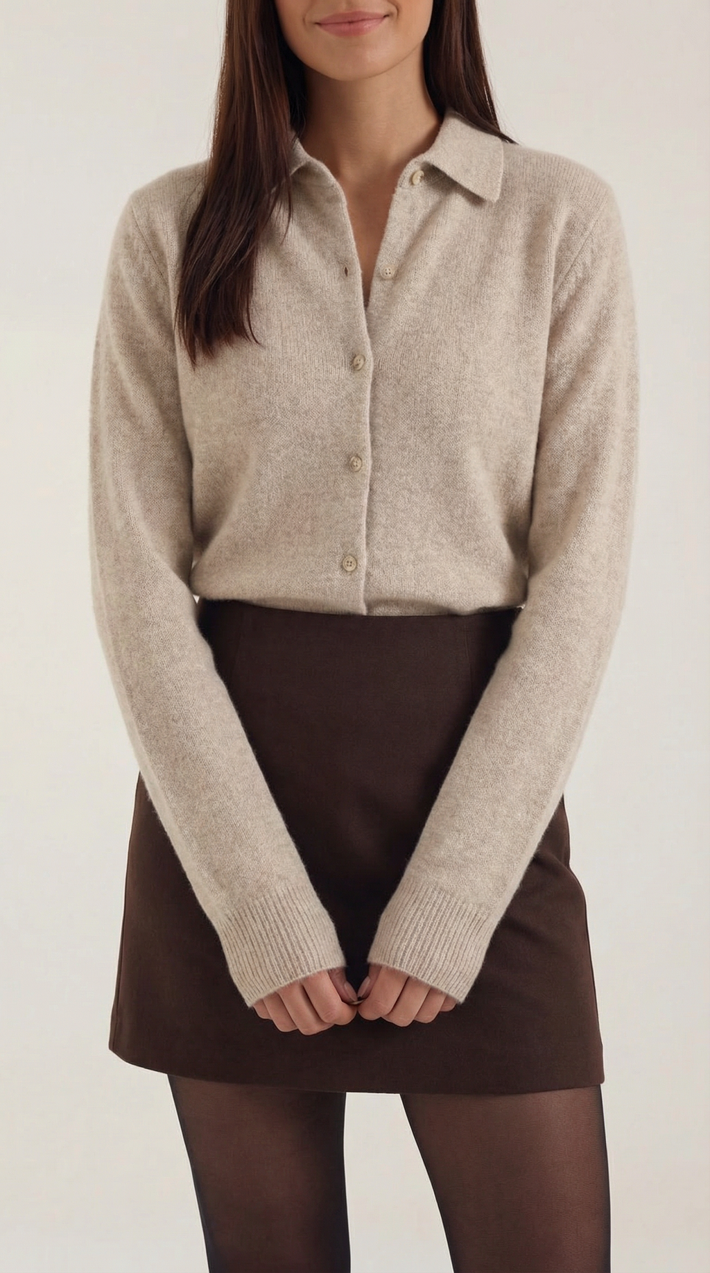 Top Gladys de Punto con Cuello Polo