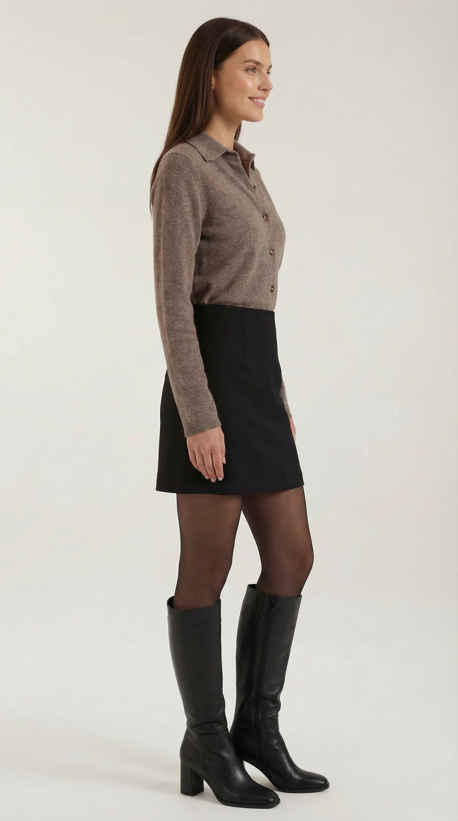 Top Gladys de Punto con Cuello Polo