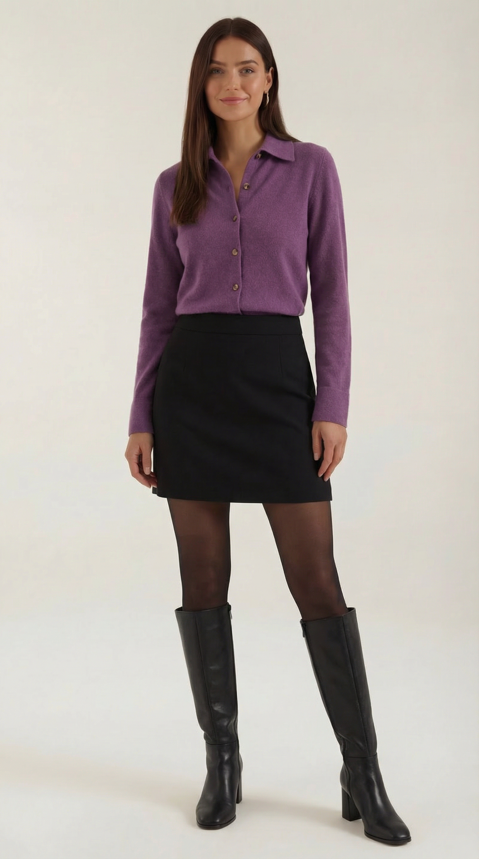 Top Gladys de Punto con Cuello Polo