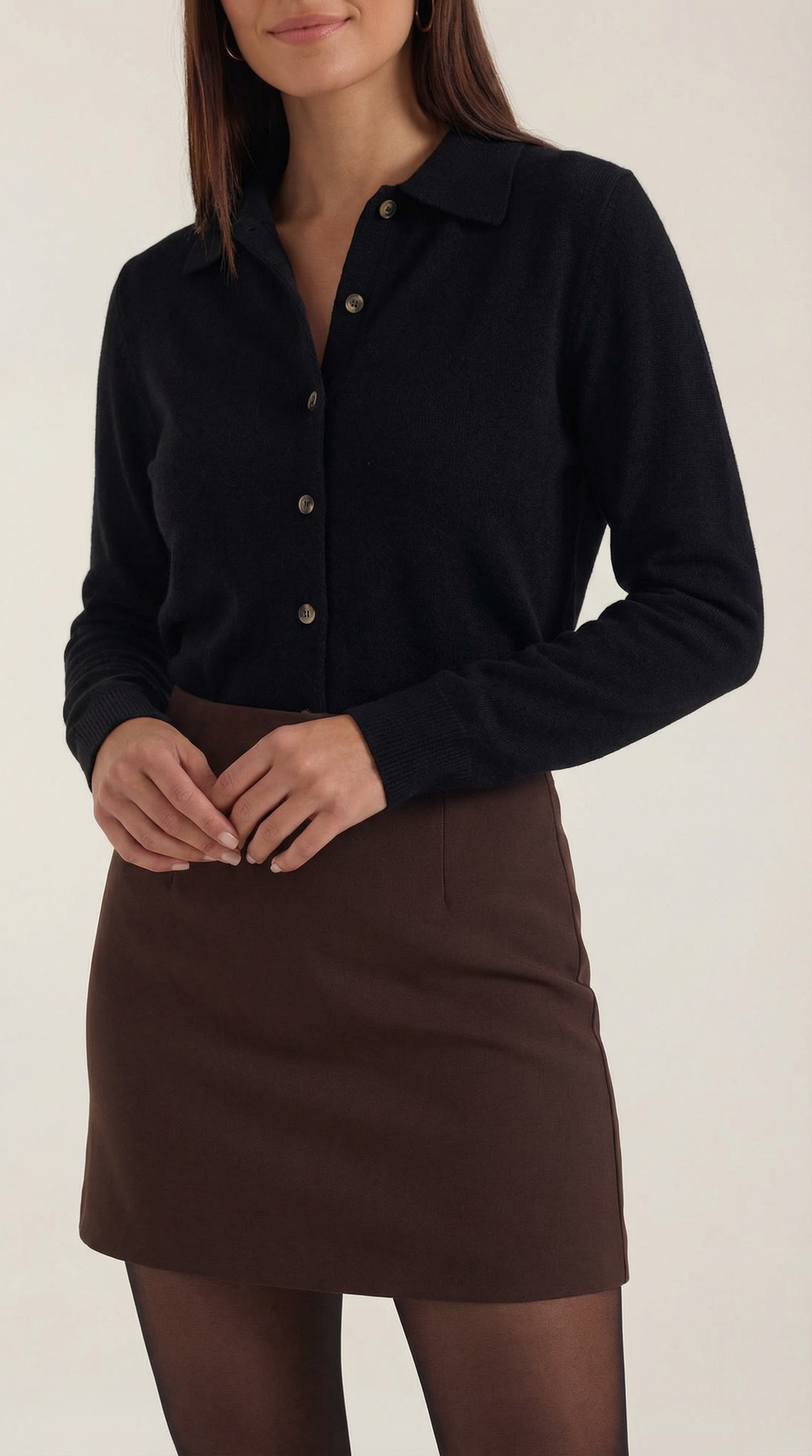 Top Gladys de Punto con Cuello Polo