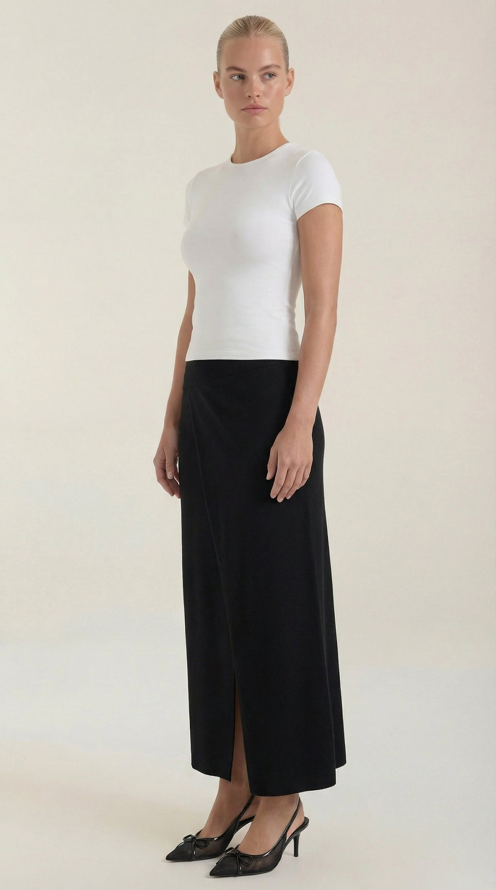 Falda Maxi Gwendolyn de Punto Canalé Suave