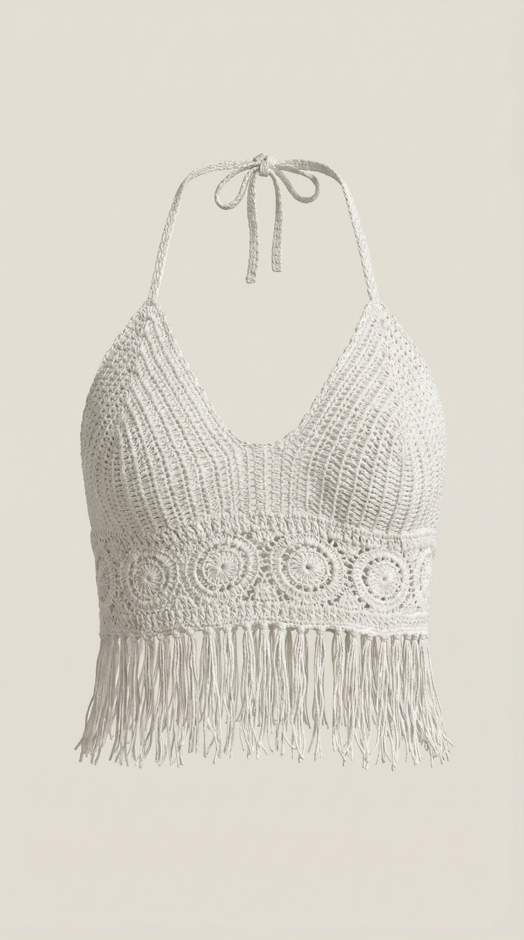 Top Harriet de Crochet con Motivo Circular