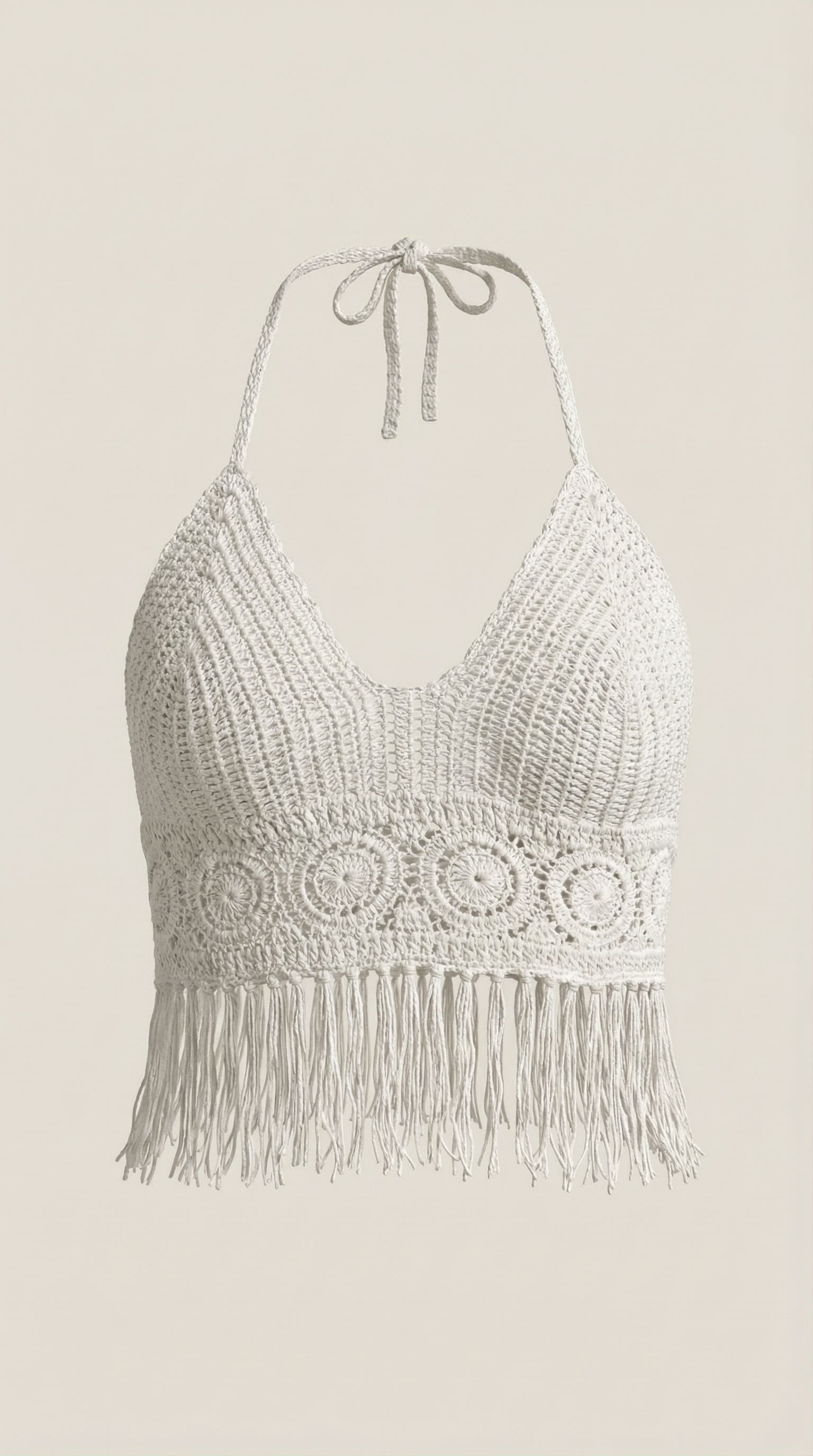 Top Harriet de Crochet con Motivo Circular