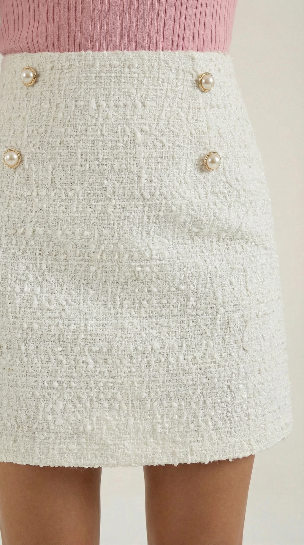 Minifalda Isla de Tweed Texturizado