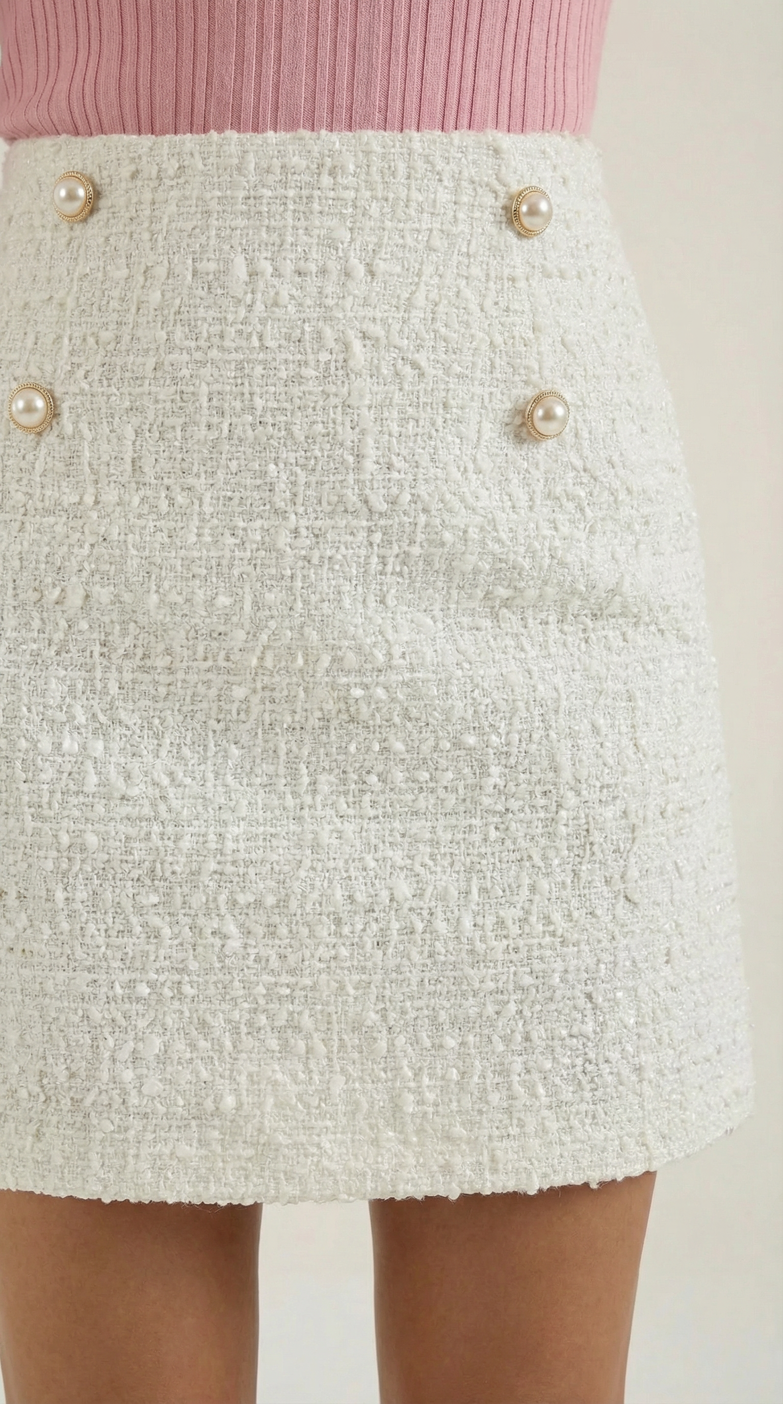 Minifalda Isla de Tweed Texturizado