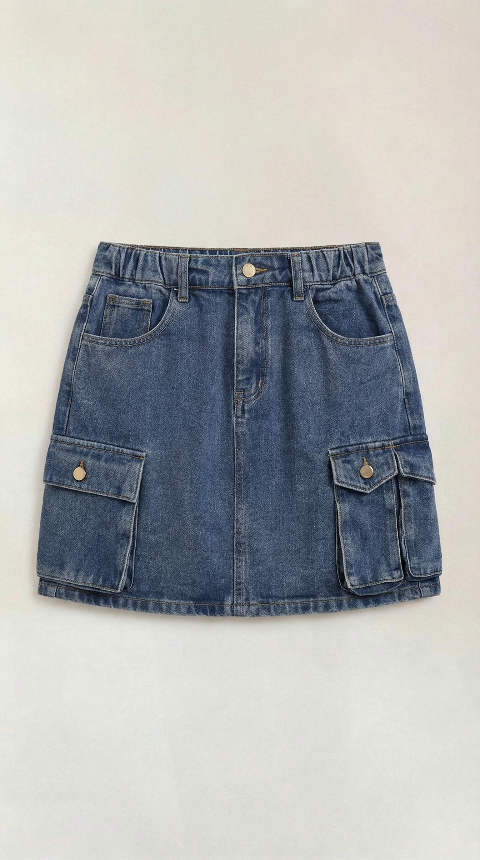 Minifalda Ivy de Algodón con Bolsillos Cargo