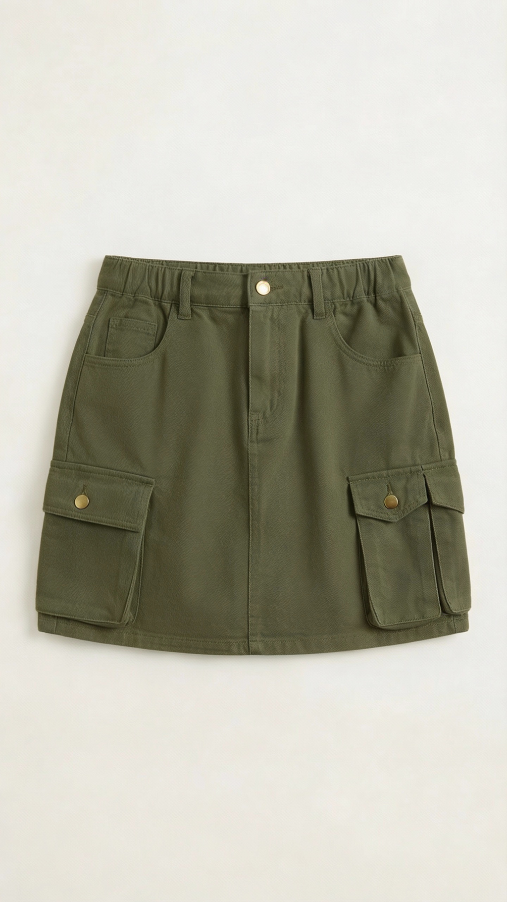Minifalda Ivy de Algodón con Bolsillos Cargo