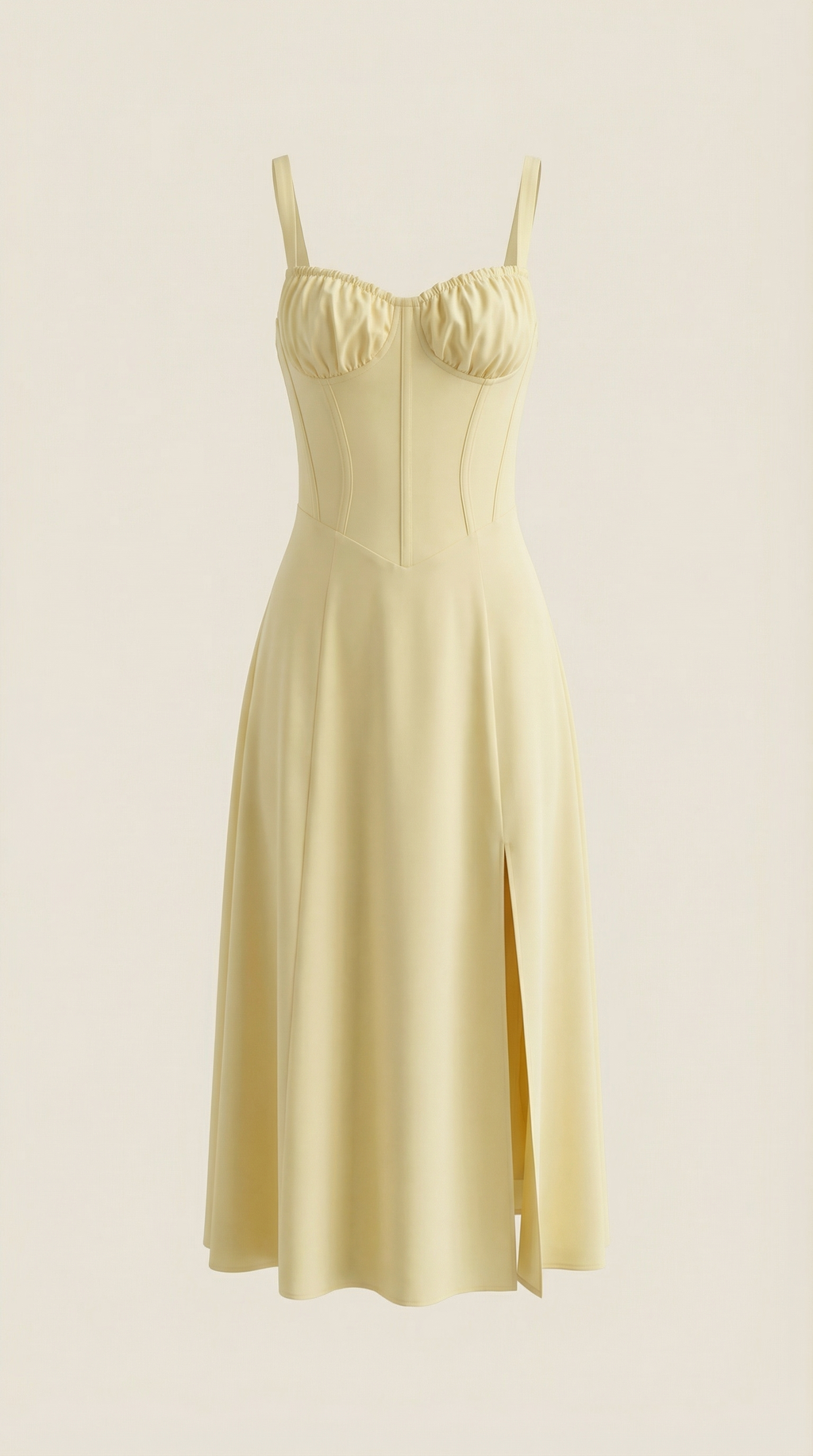 Vestido Midi Jade con Cordones