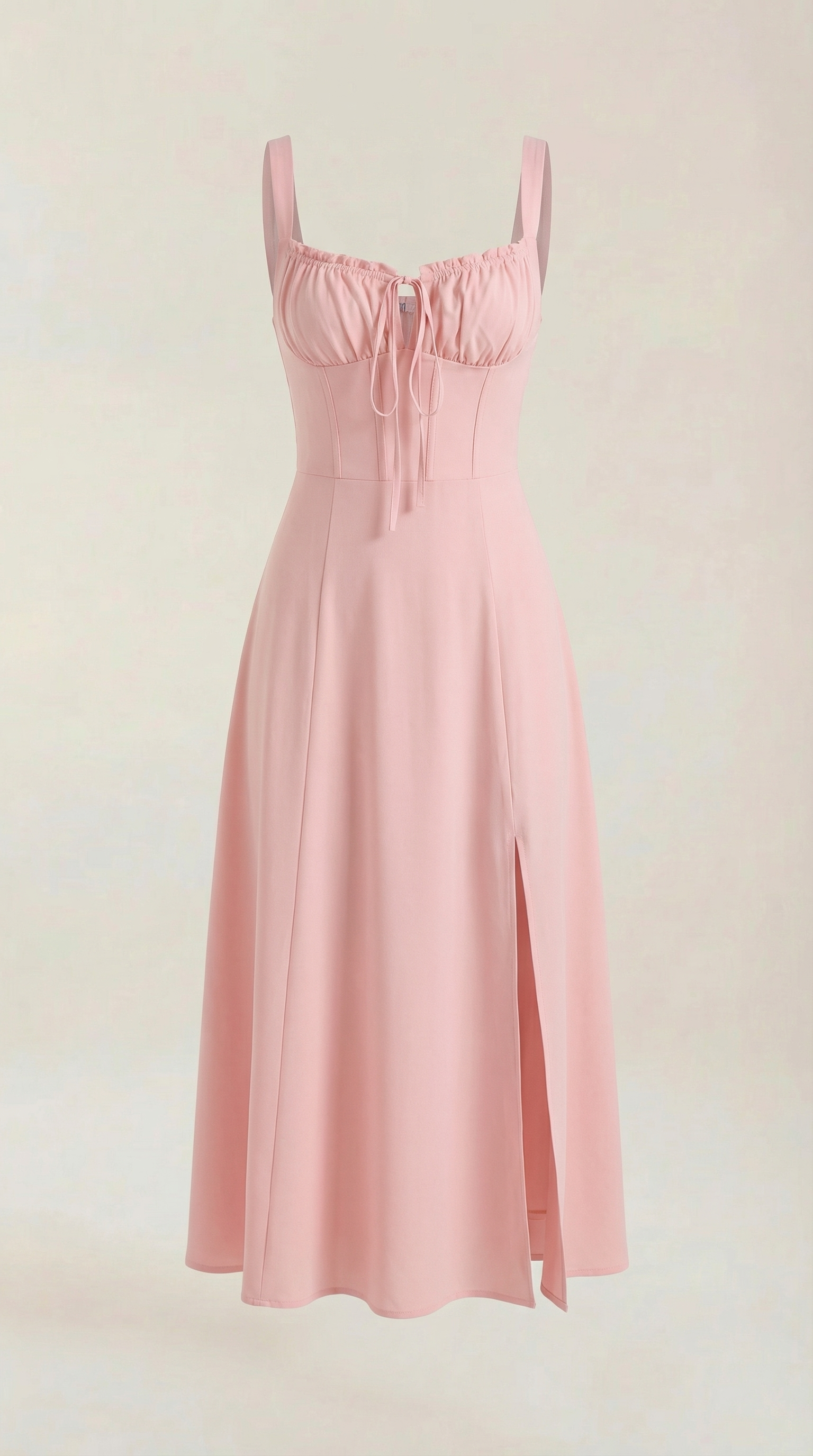 Vestido Midi Jade con Cordones