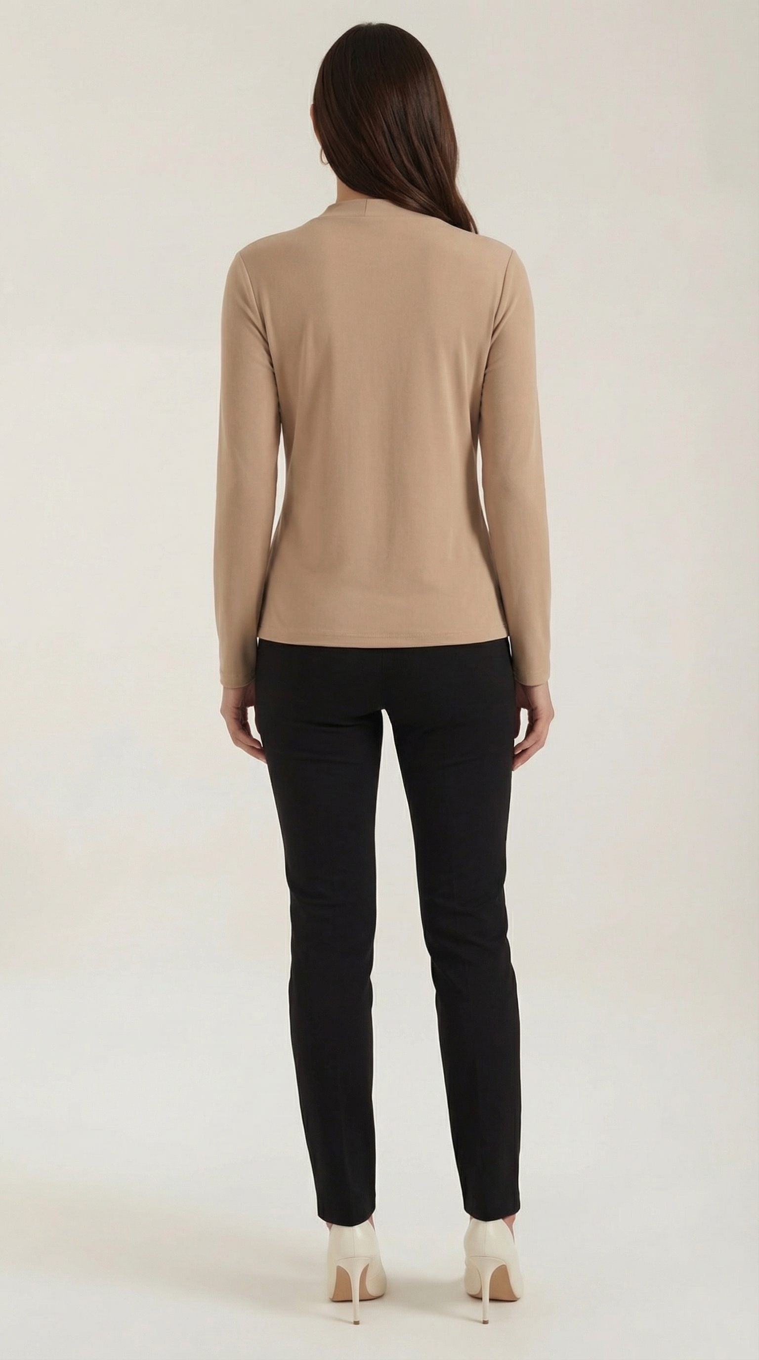 Blusa Jamie con Cuello Alto Anudado