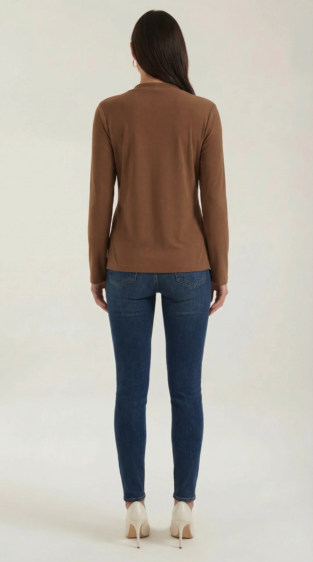 Blusa Jamie con Cuello Alto Anudado