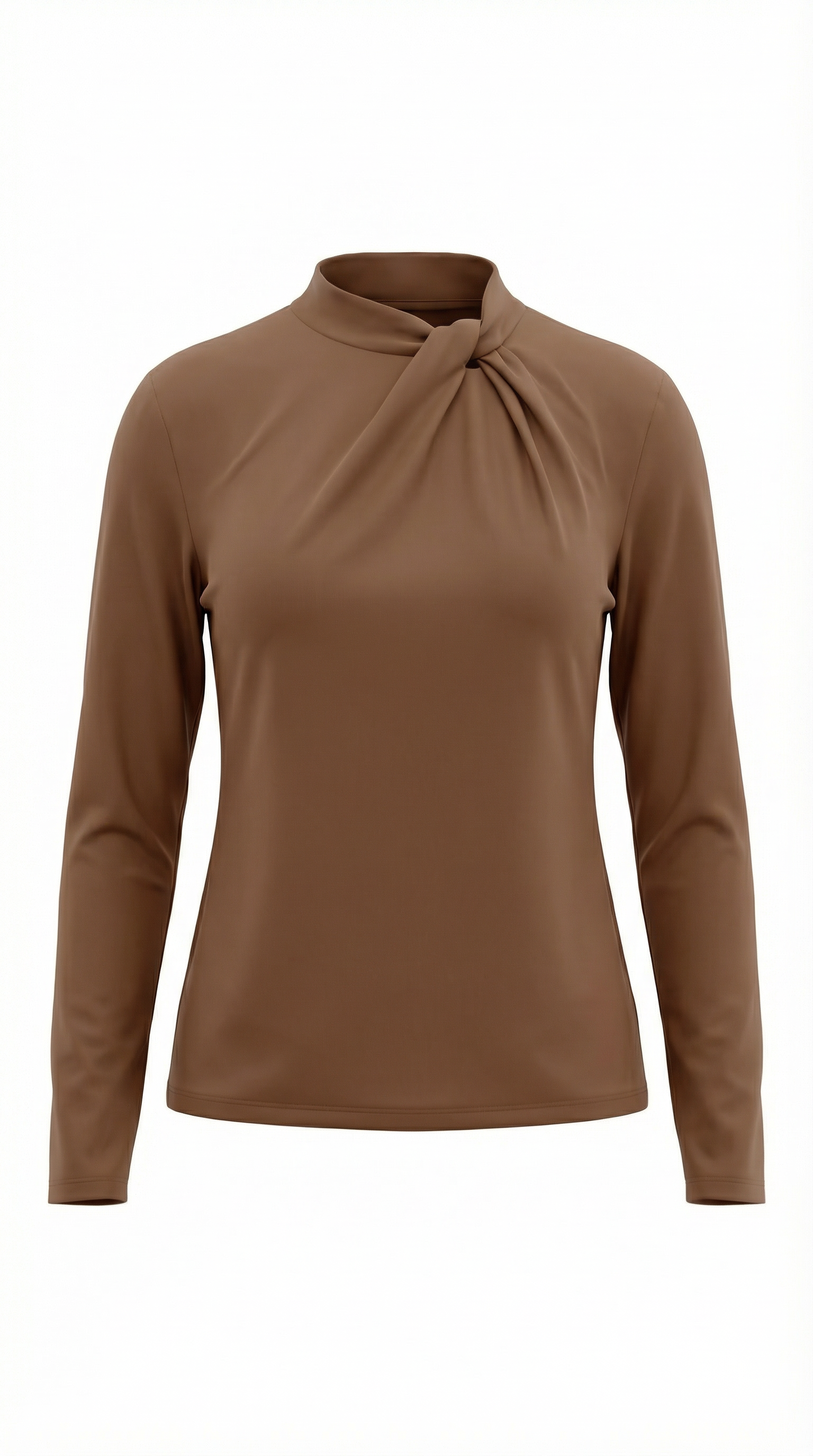 Blusa Jamie con Cuello Alto Anudado
