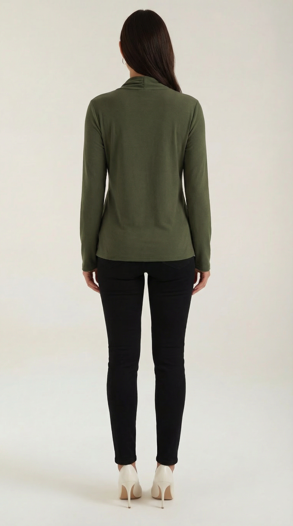 Blusa Jamie con Cuello Alto Anudado